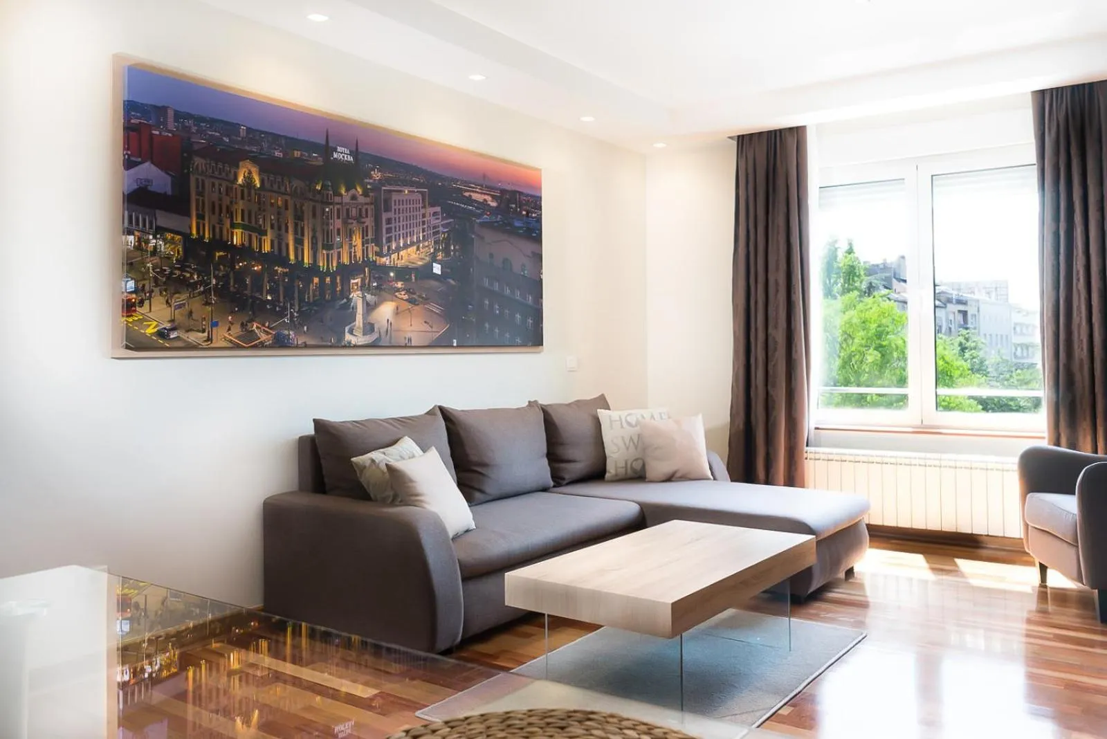 Living room in Feel Belgrade Apartments