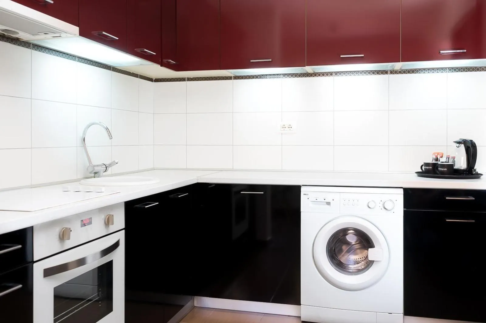 Kitchen or kitchenette in Feel Belgrade Apartments