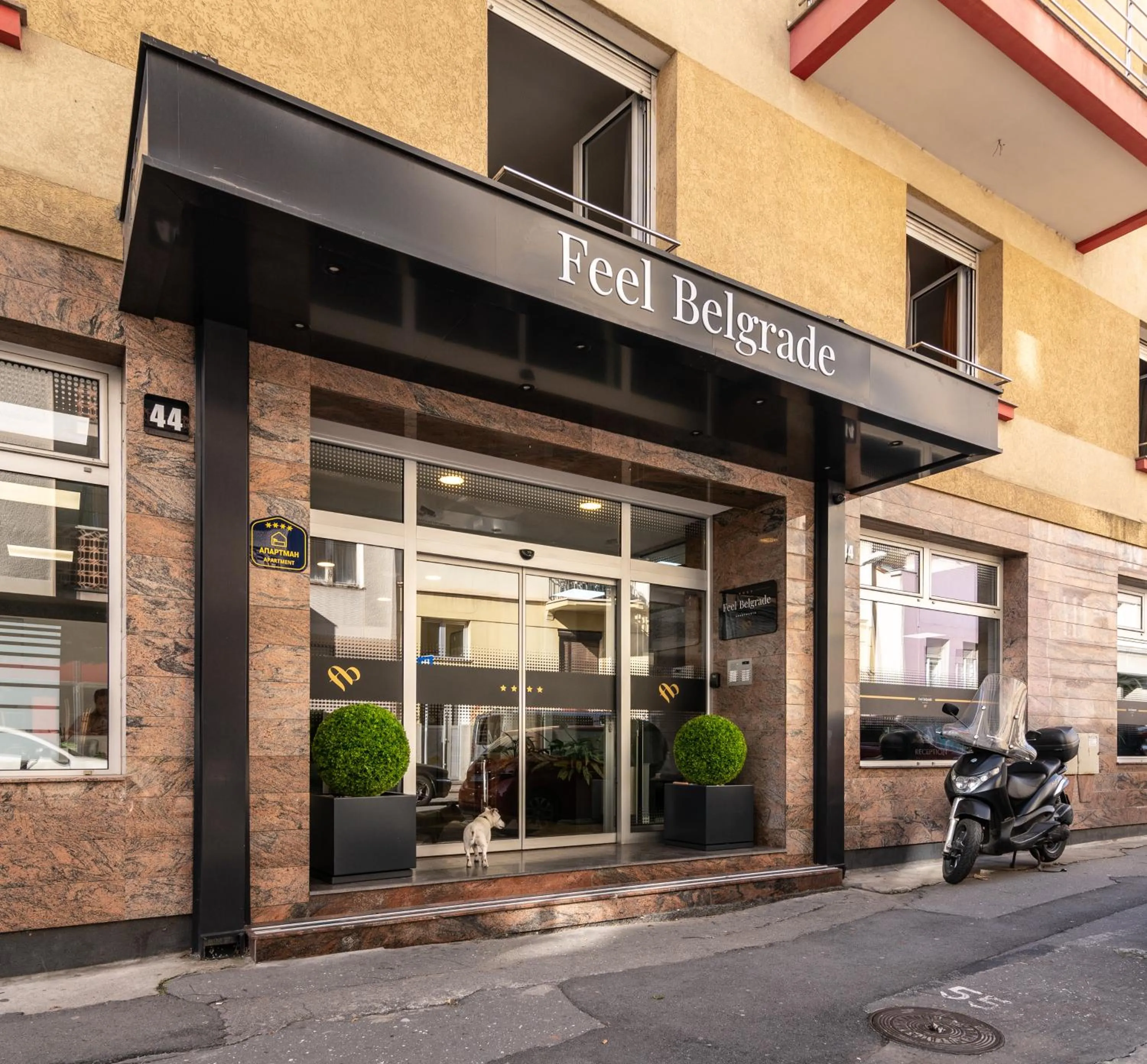 Facade/entrance in Feel Belgrade Apartments