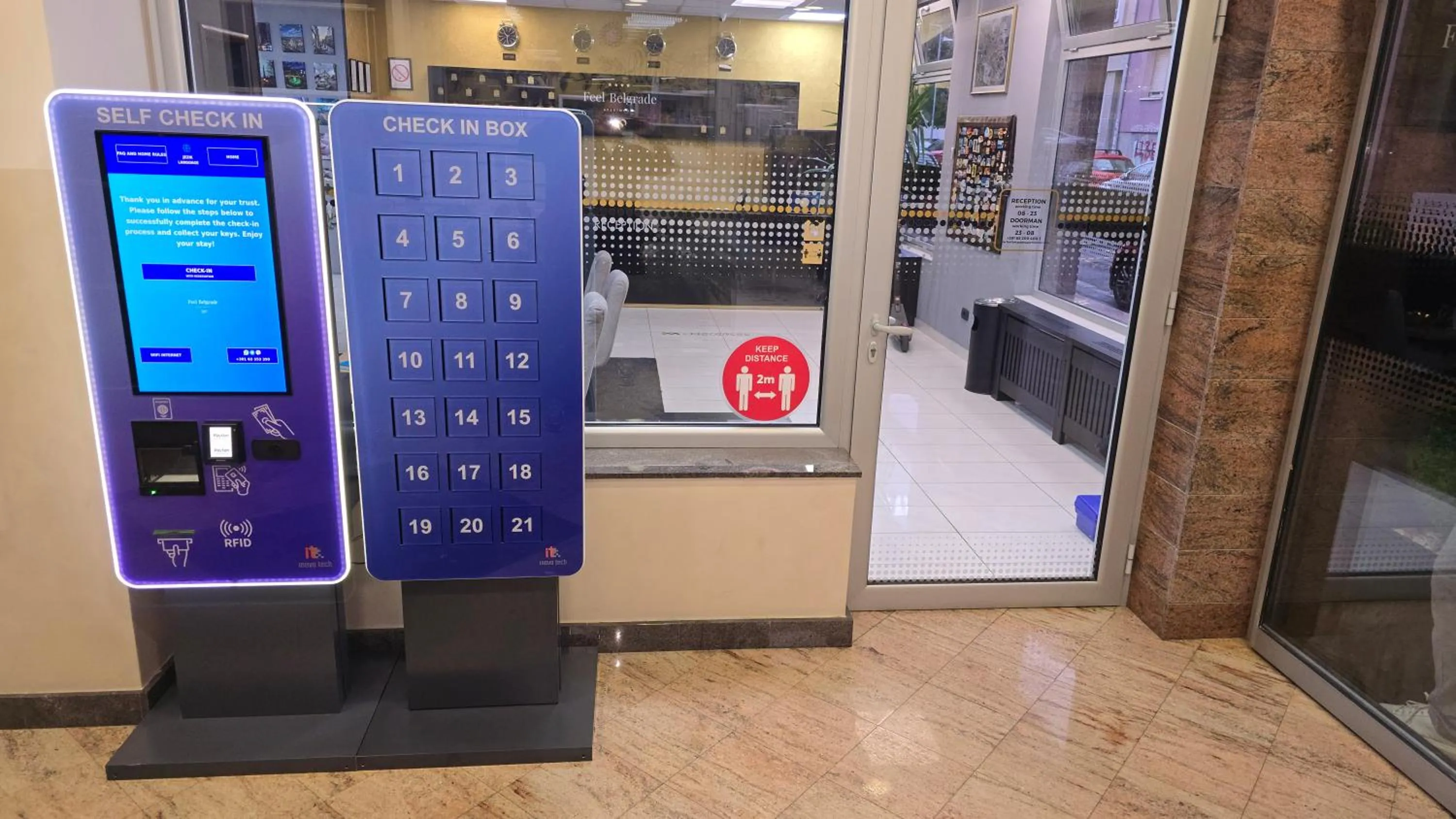 Lobby or reception in Feel Belgrade Apartments