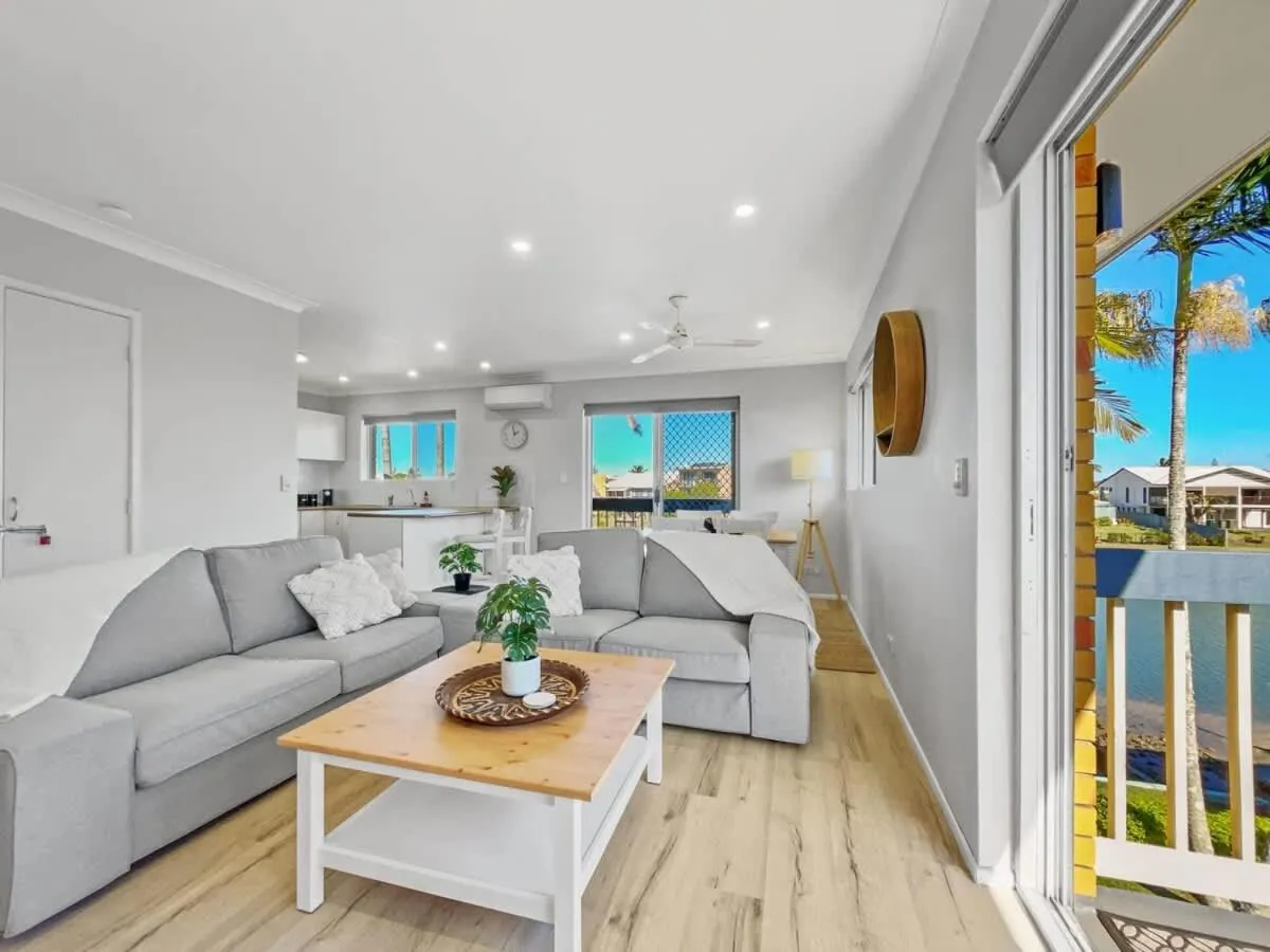 Living room in Waterfront Serenity - Steps from Mooloolaba Beach