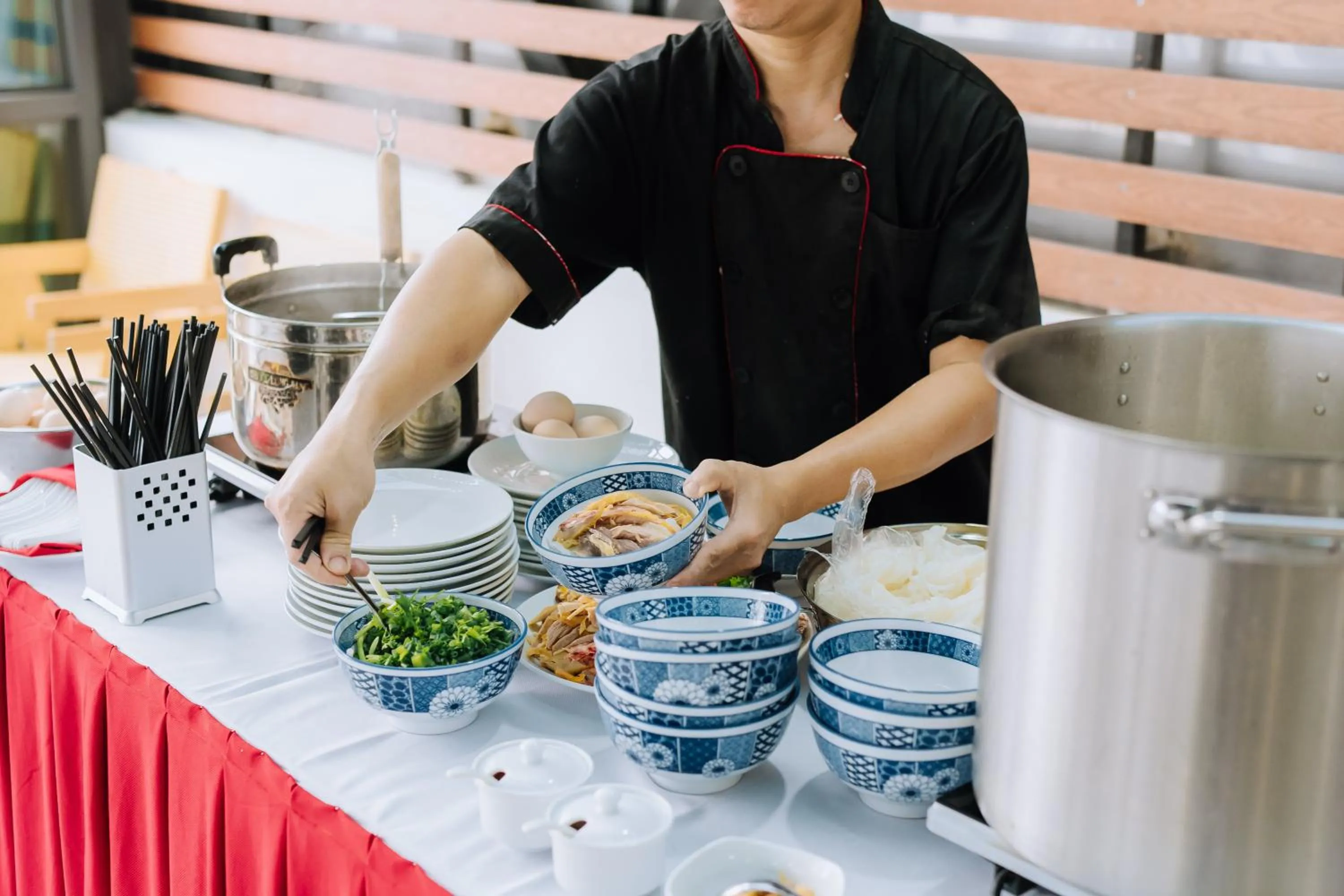 Buffet breakfast in Gilson Hanoi Hotel