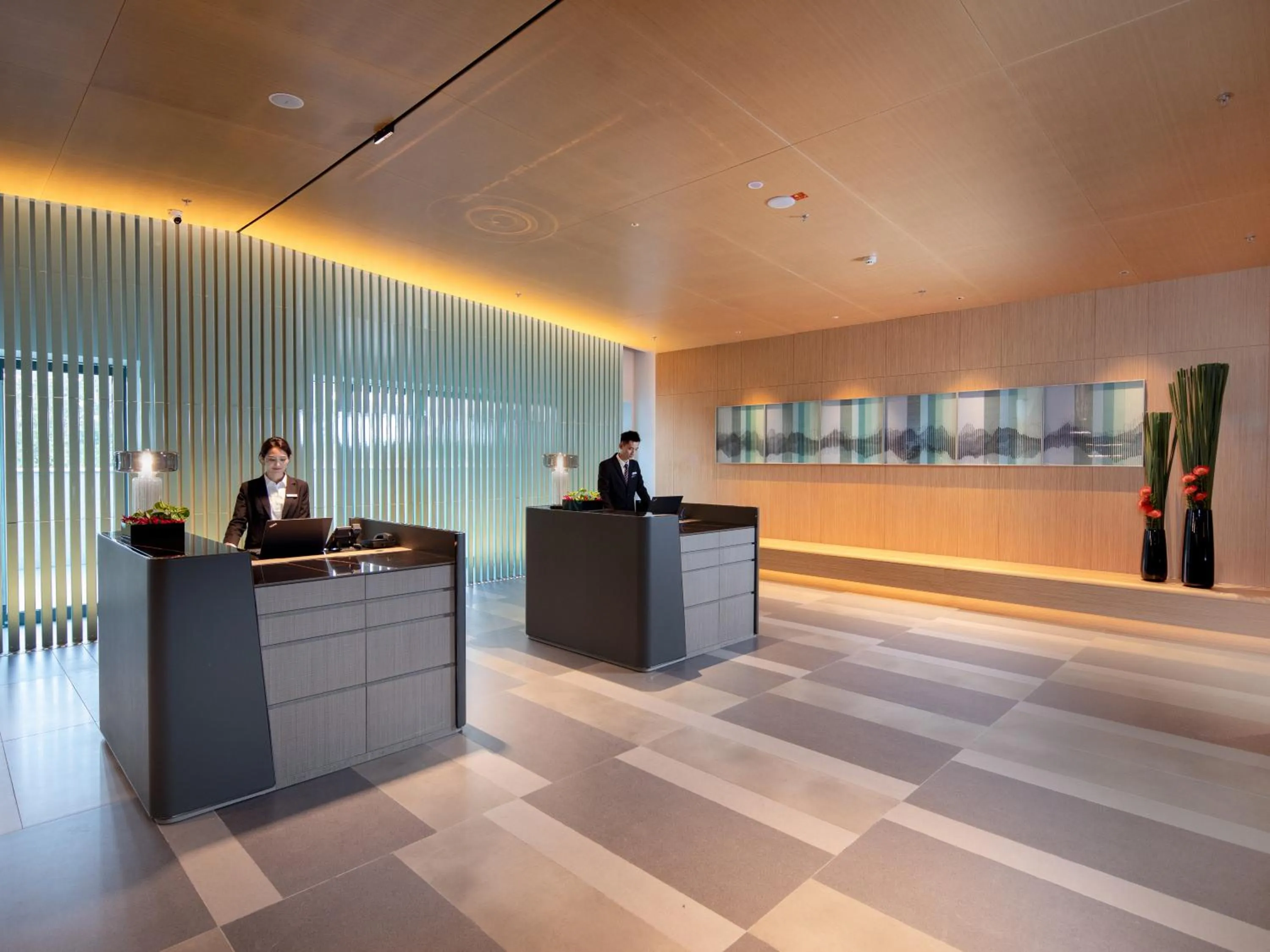 Lobby or reception in Pagoda Hotel Hangzhou Zijingang