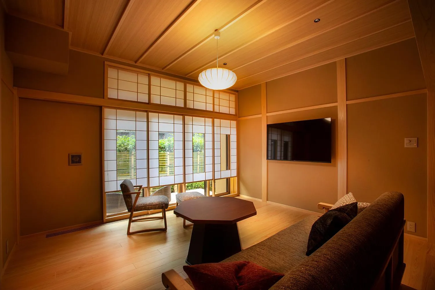Seating area in Hotel Utano Kyoto Besho