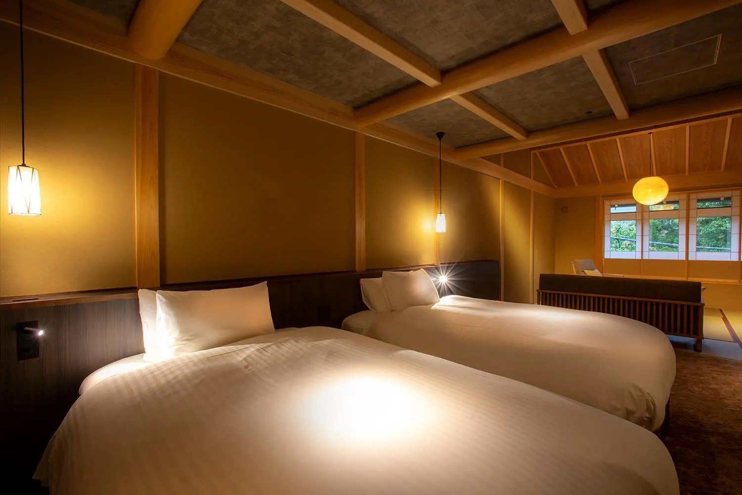 Bed in Hotel Utano Kyoto Besho