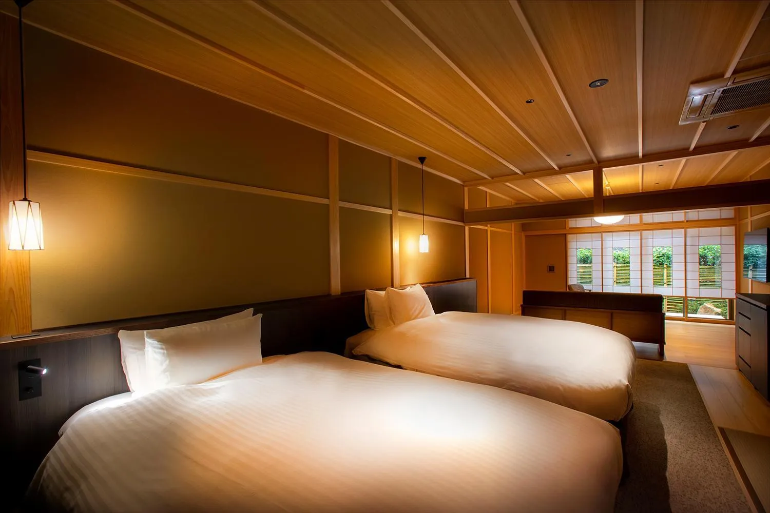 Bed in Hotel Utano Kyoto Besho