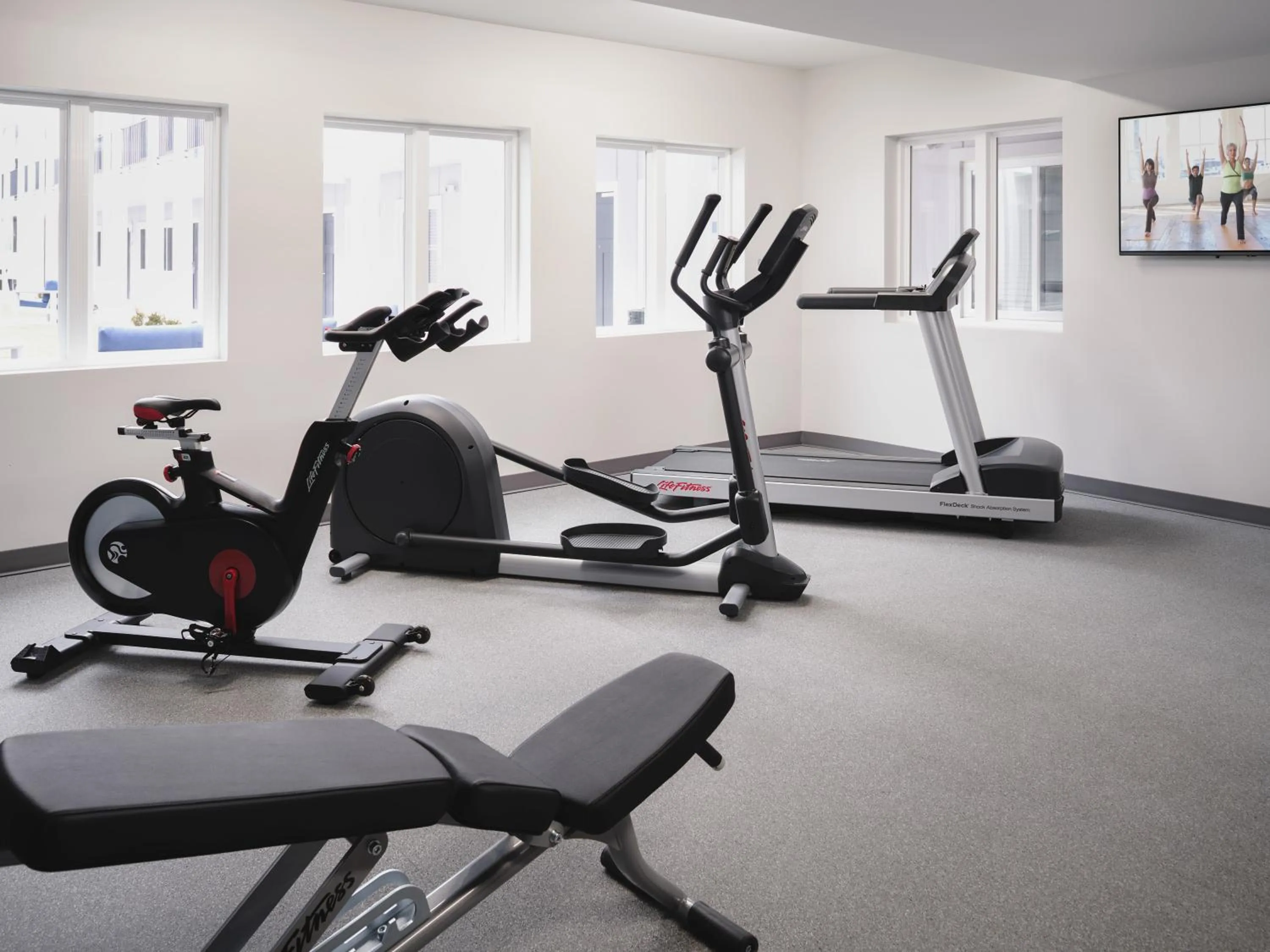 Fitness centre/facilities in stayAPT Suites Lebanon-Nashville Area