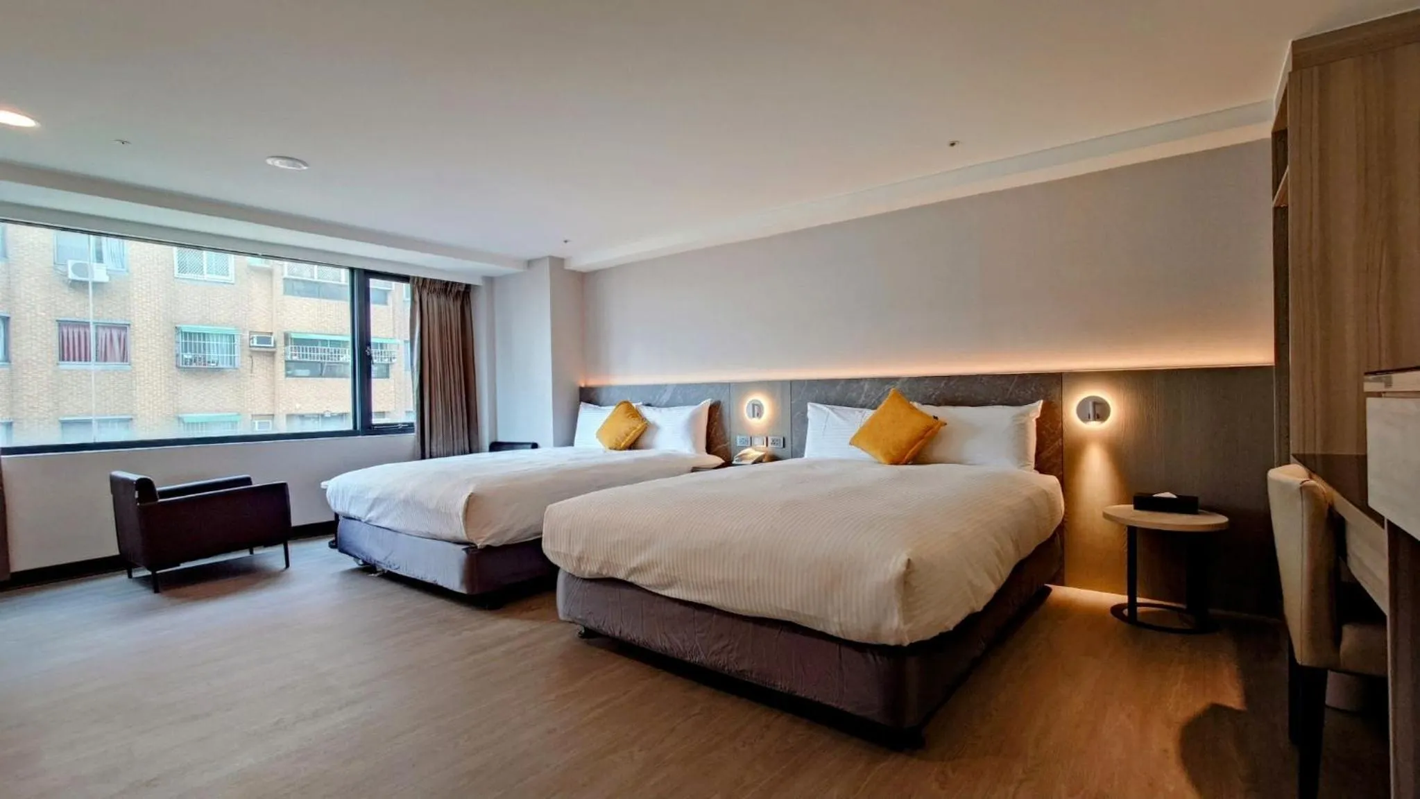 Bedroom, Bed in Hub Hotel Taichung Wenxin