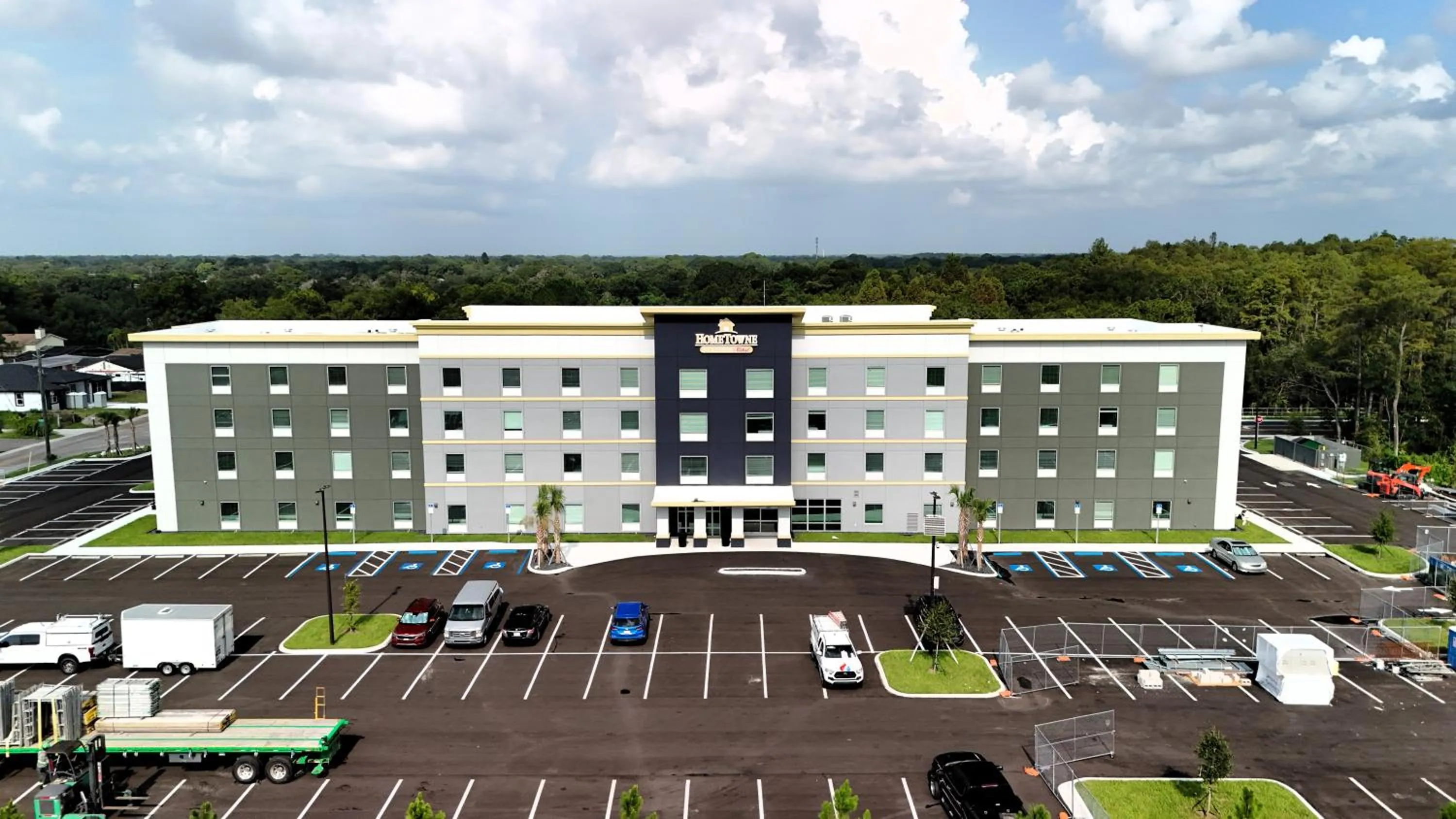 Property building in HomeTowne Studios by Red Roof Tampa - Airport