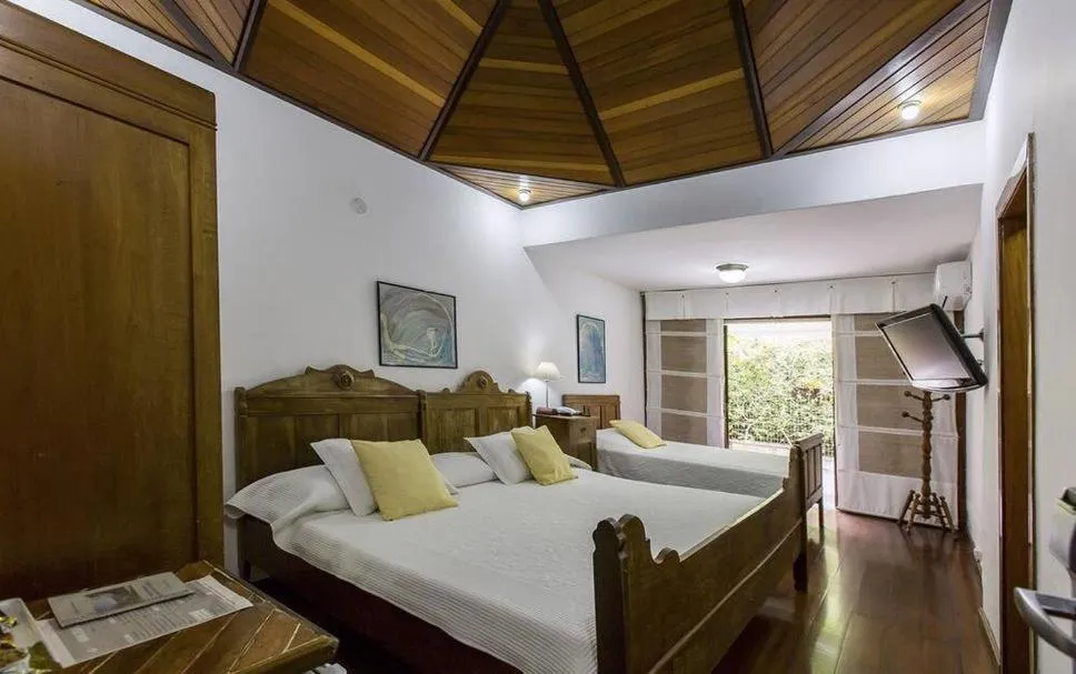 Bedroom, Bed in Hotel Colinas de Petropolis