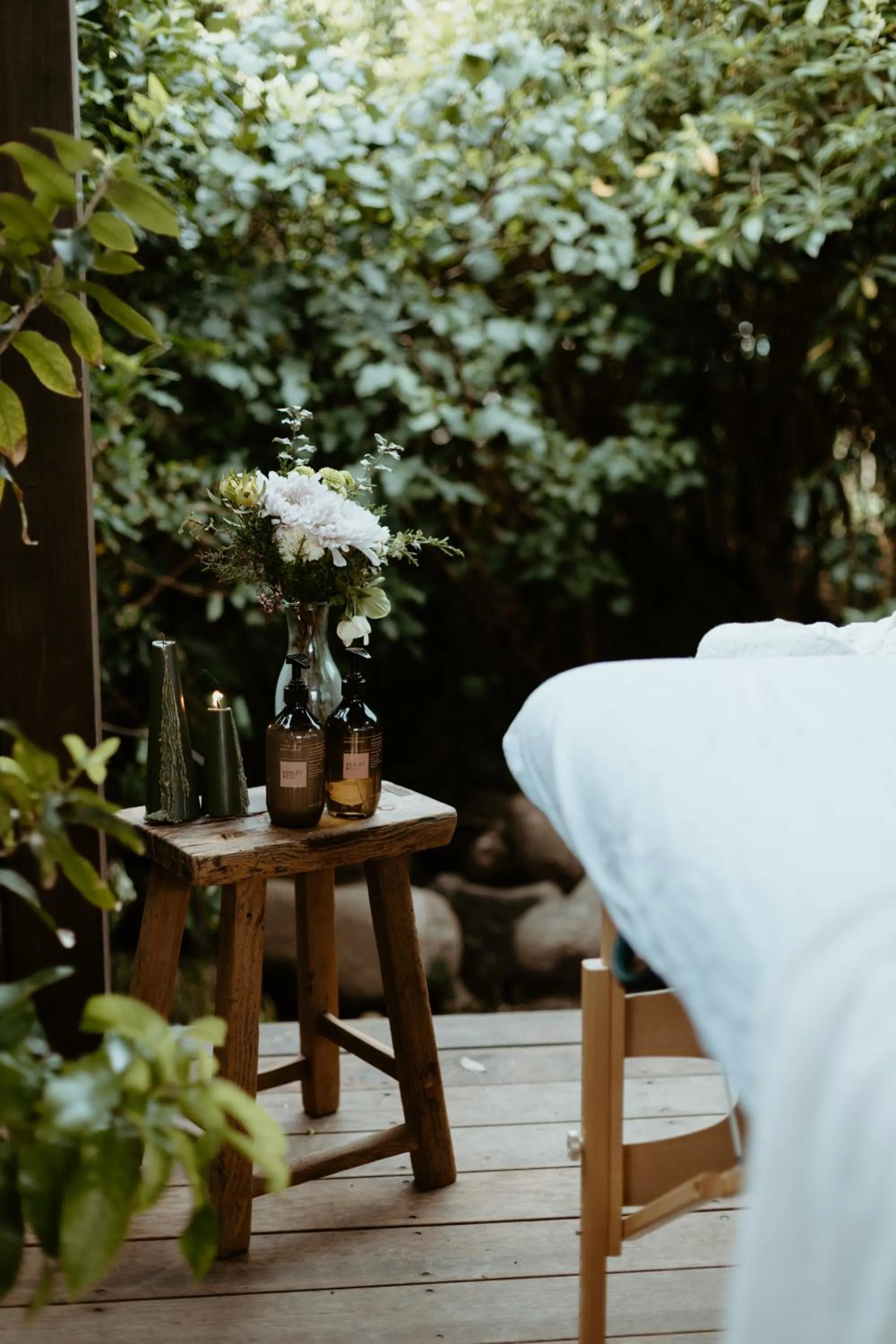 Garden in Te Whaanga Retreat & Spa