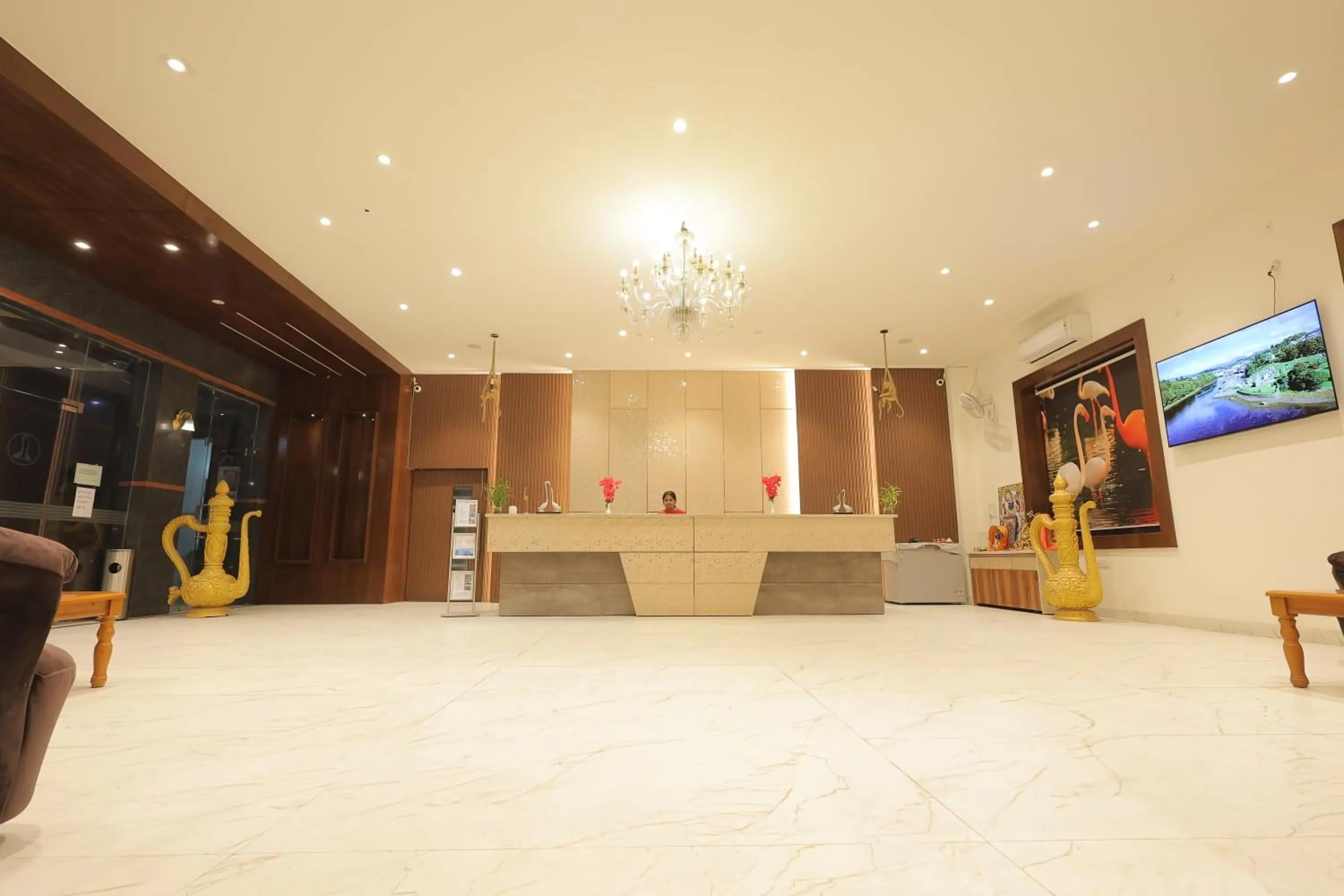 Lobby or reception in Rubystone Shiv Vilas Palace