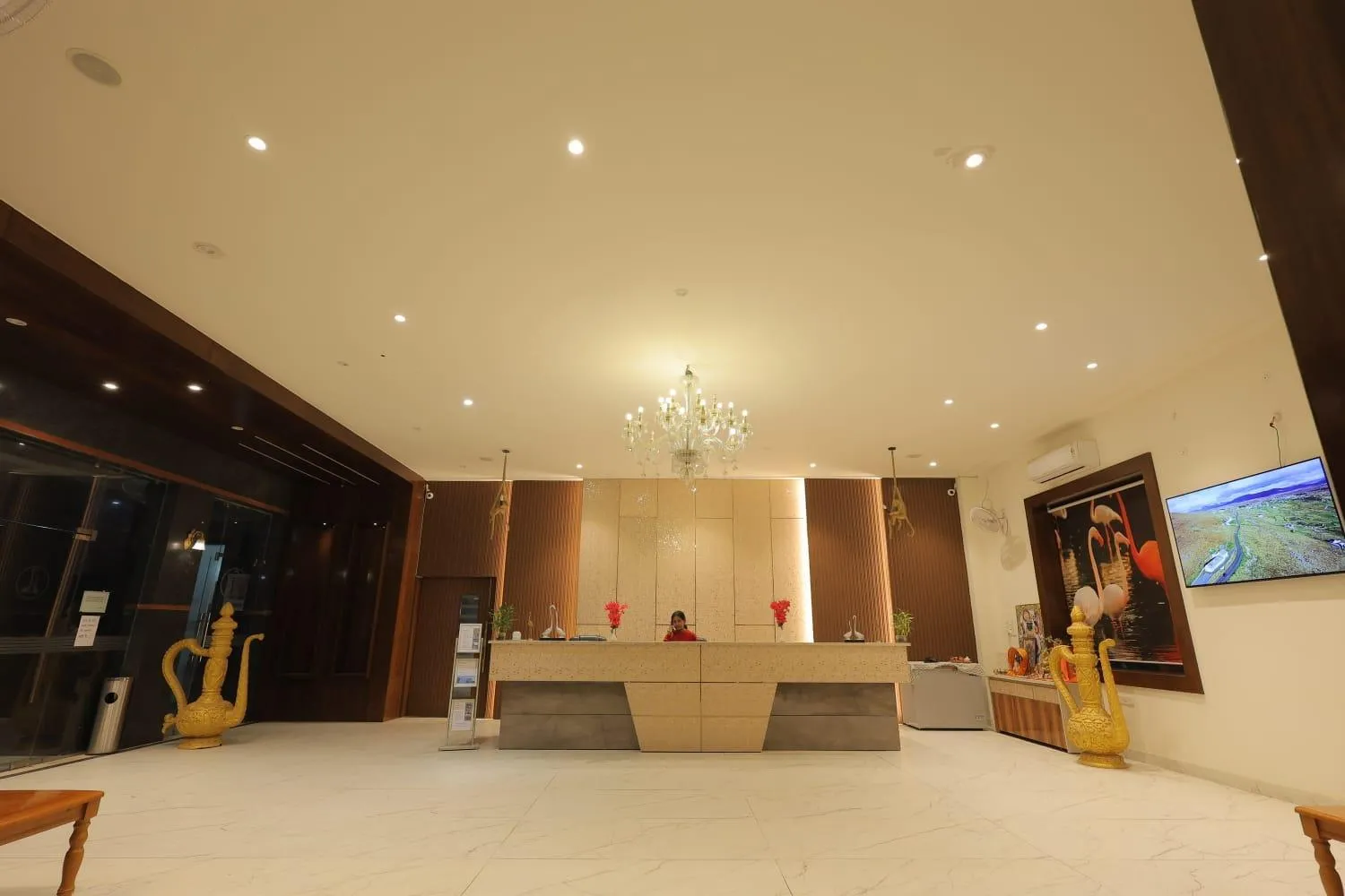 Lobby or reception in Rubystone Shiv Vilas Palace