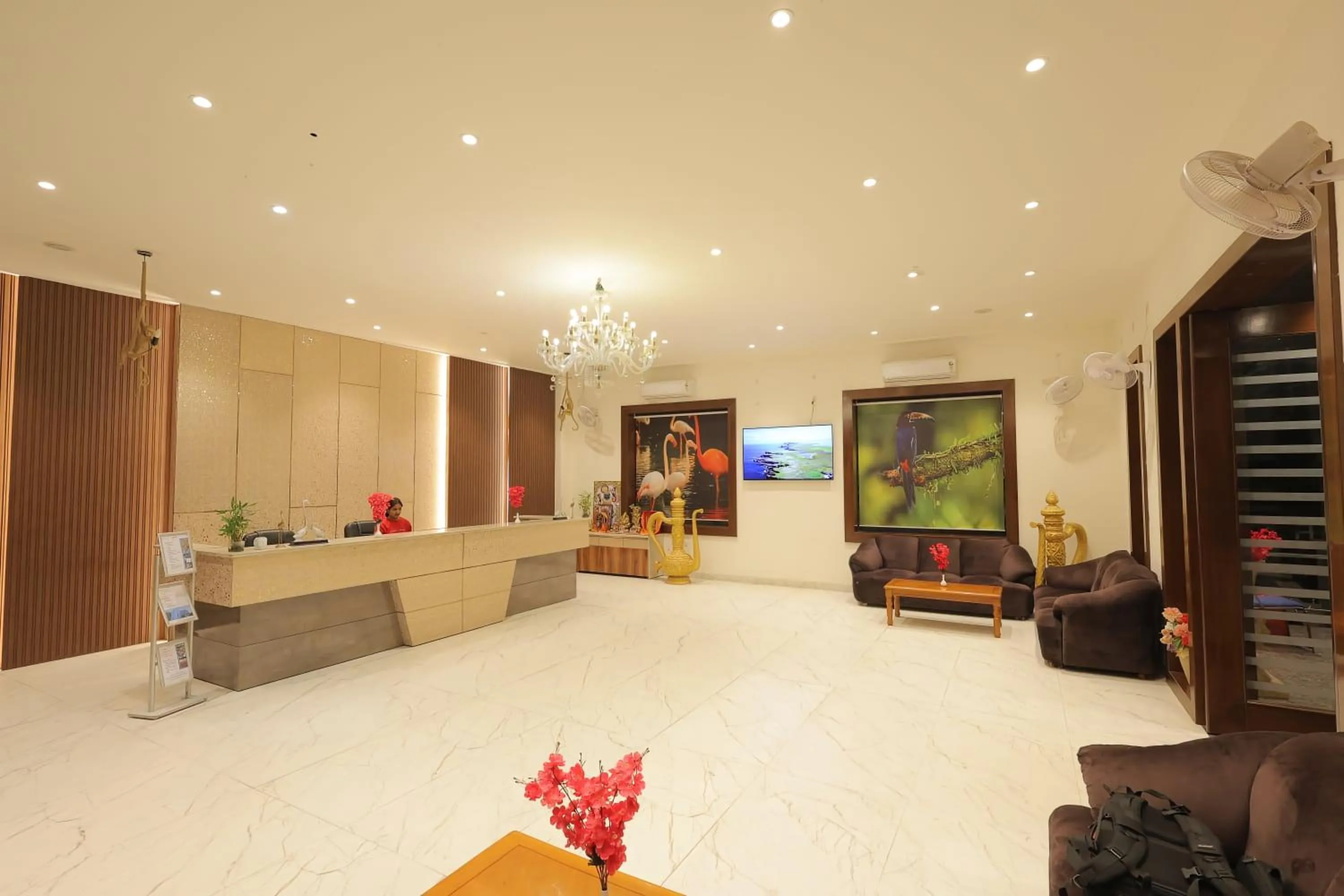 Lobby or reception in Rubystone Shiv Vilas Palace