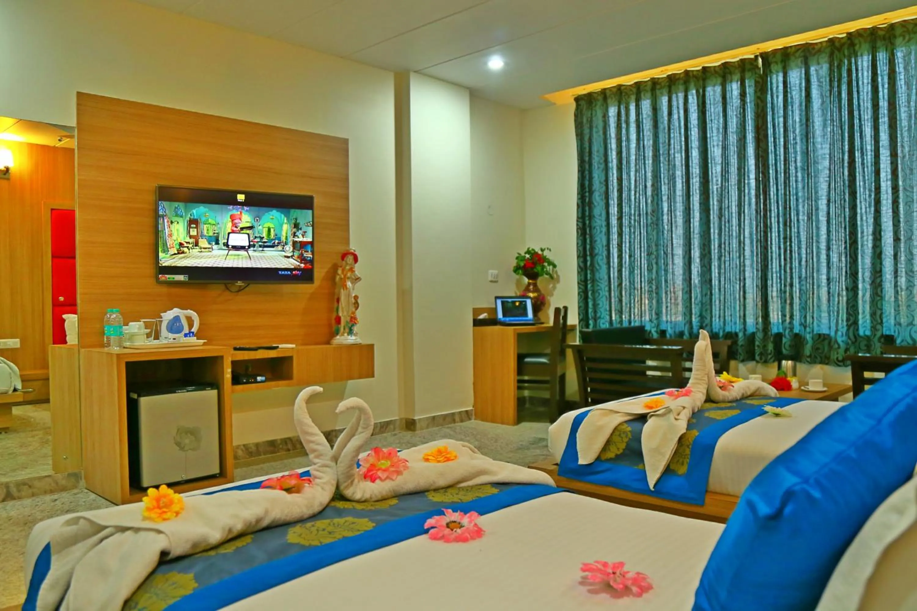 Bed in Rubystone Shiv Vilas Palace