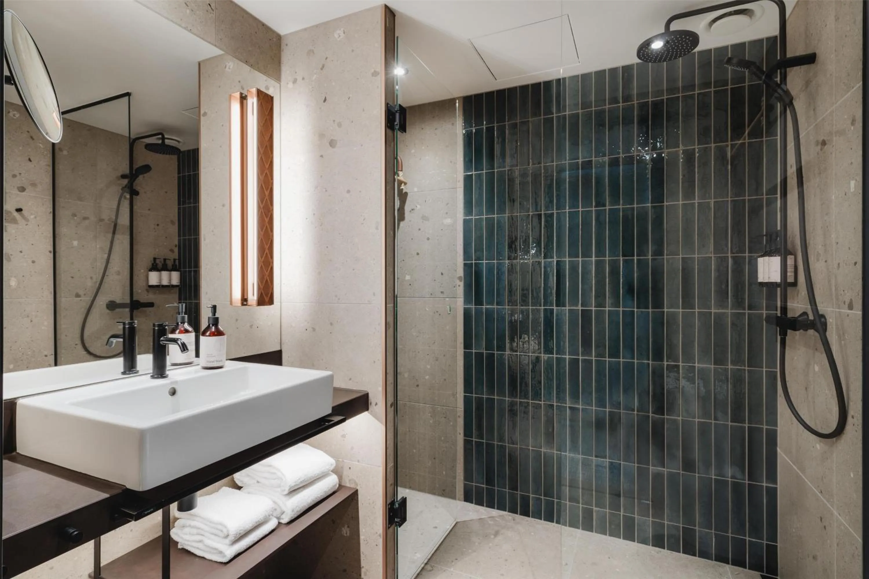 Bathroom in The Dock 69 39 by Scandic