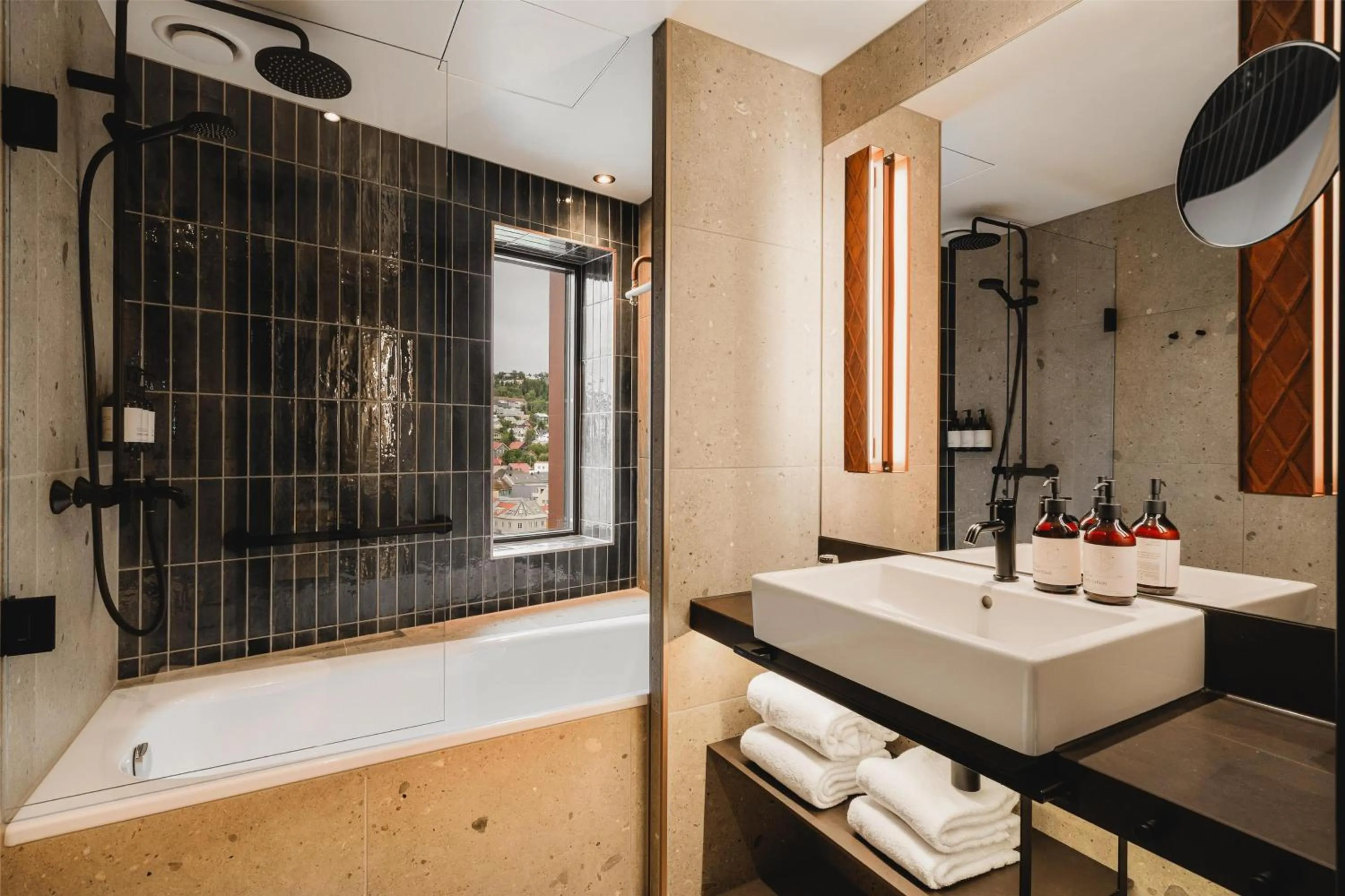 Bathroom in The Dock 69 39 by Scandic