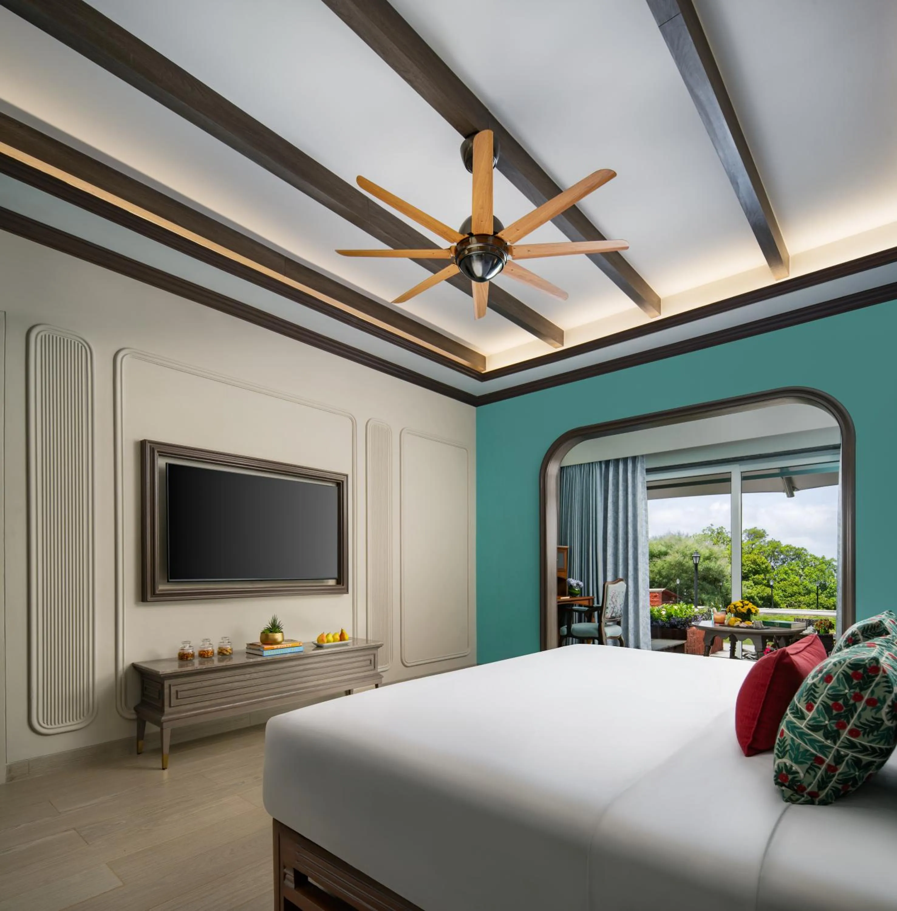 View (from property/room), Bed in Fountain, Mahabaleshwar - IHCL SeleQtions