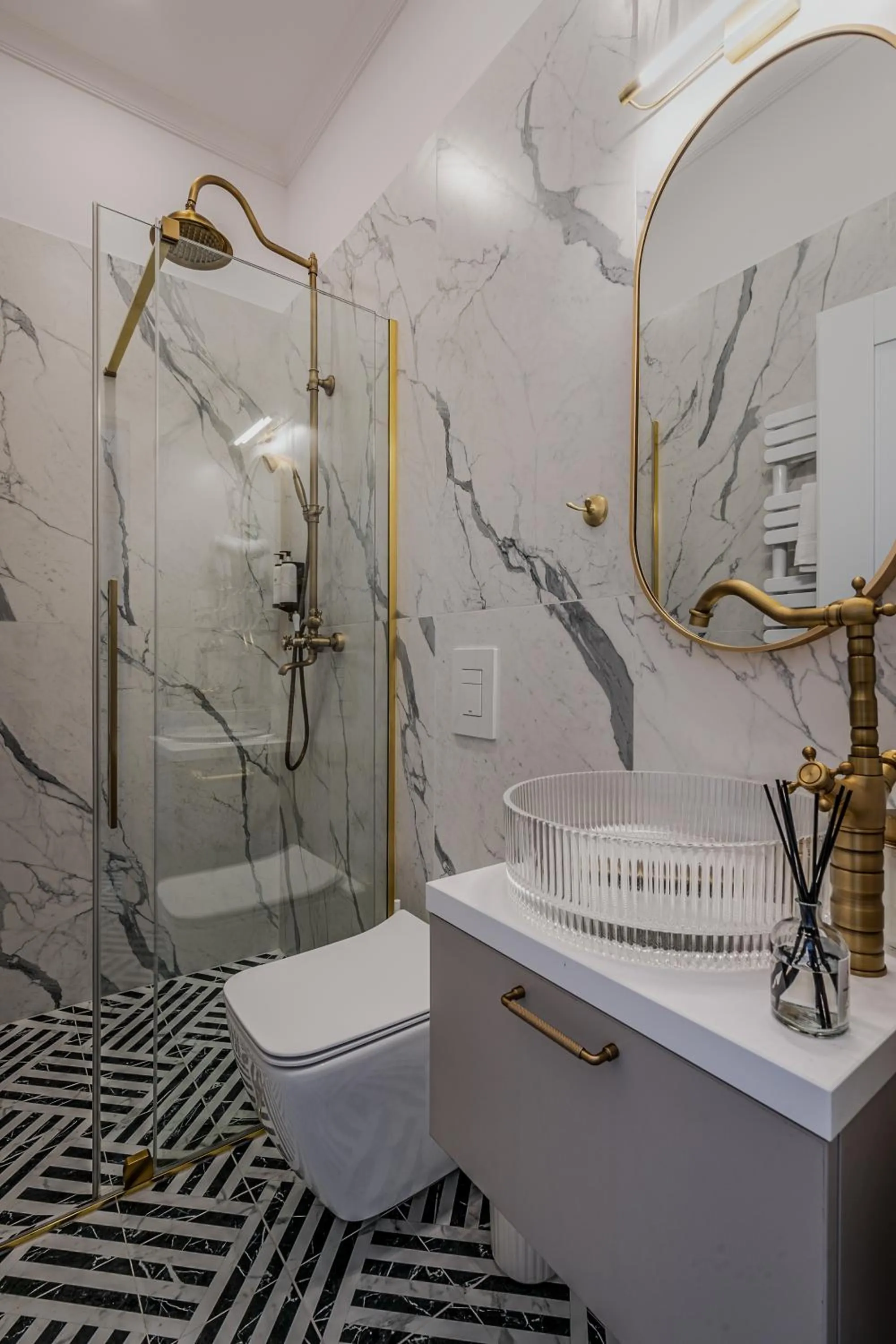 Shower in Timeless Boutique Suites by BQA