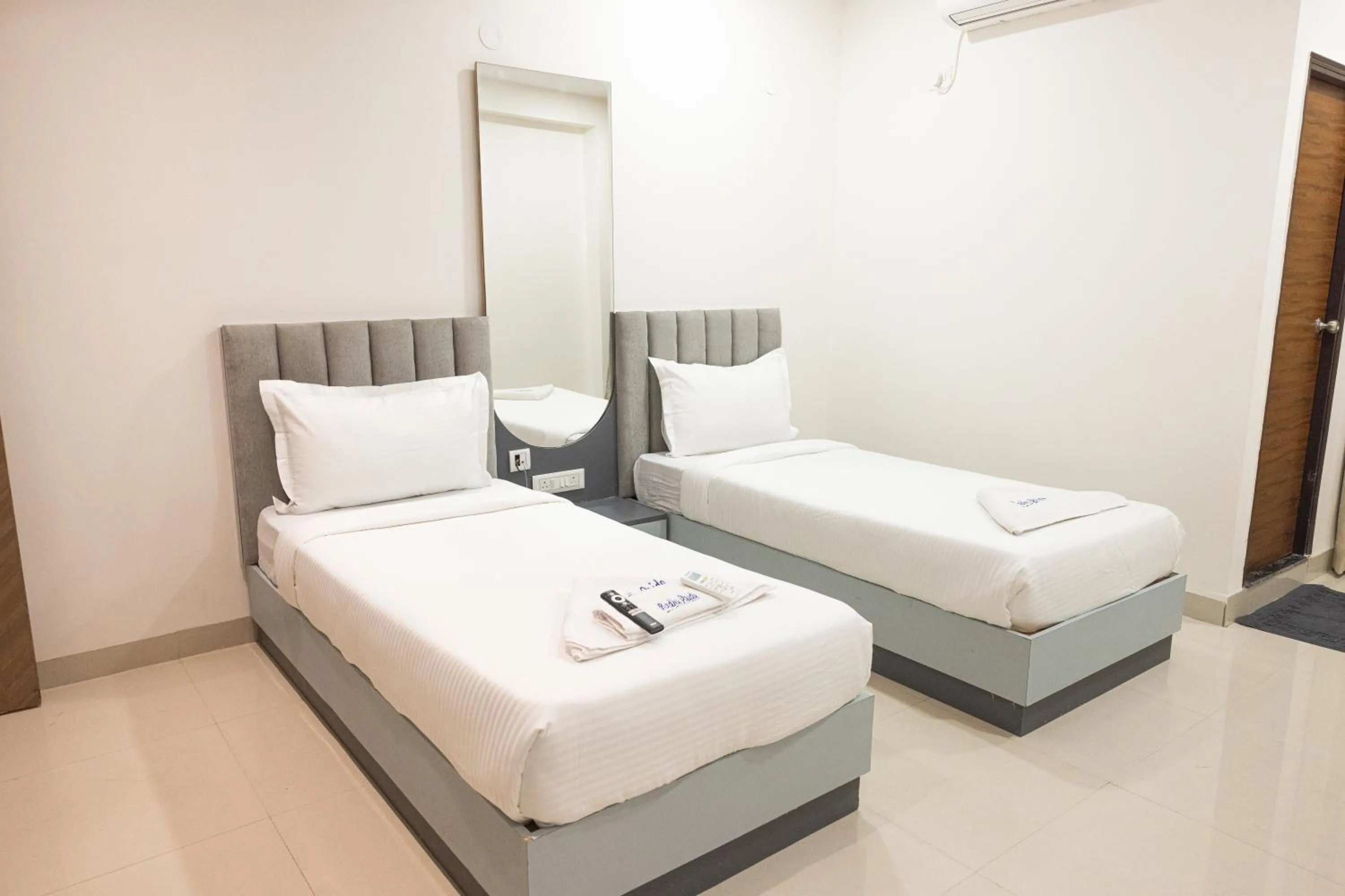 Photo of the whole room, Bed in Hotel Radhe Pride Hitech City