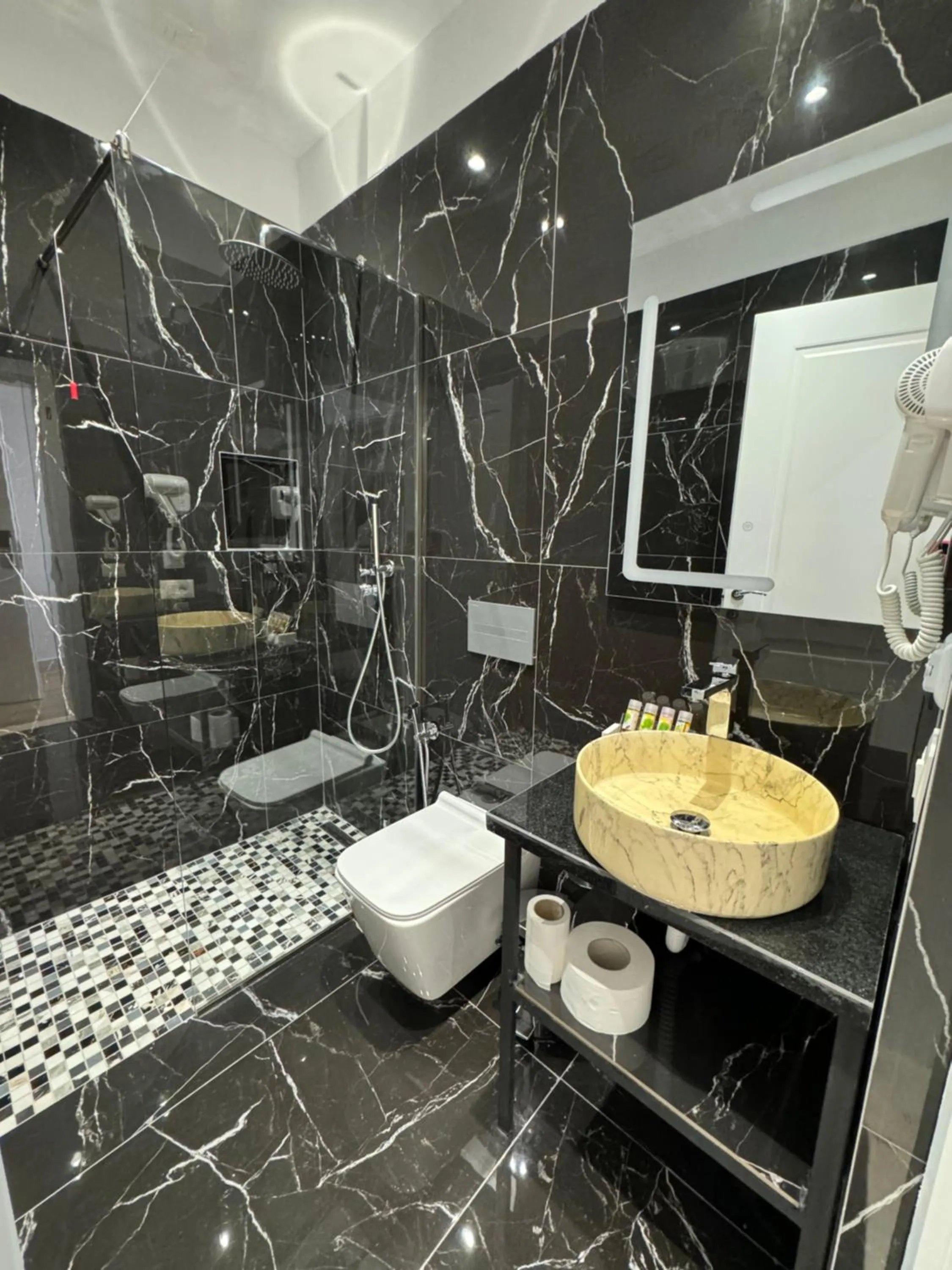 Shower in Hotel Panorama & Spa Elbasan