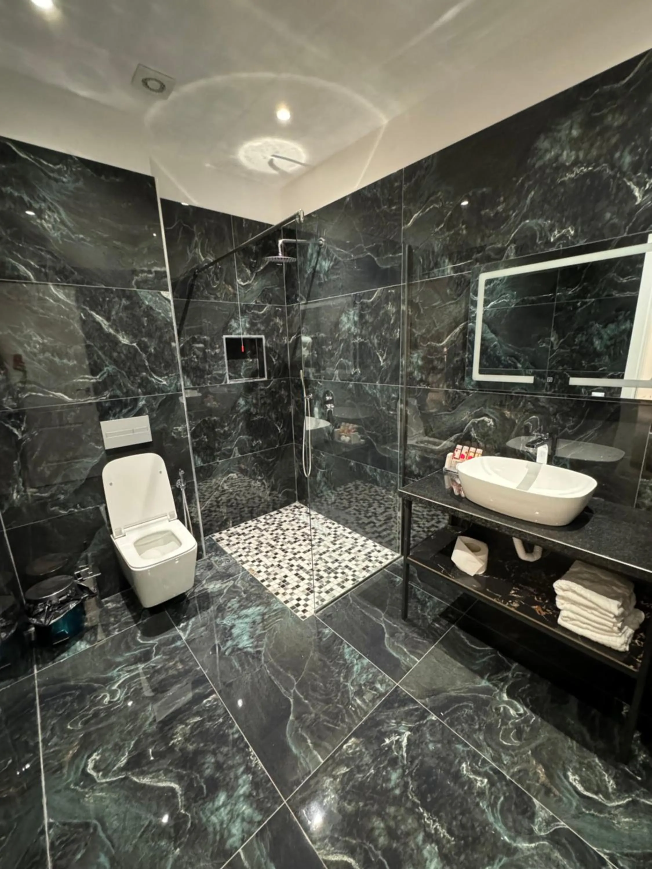 Shower in Hotel Panorama & Spa Elbasan