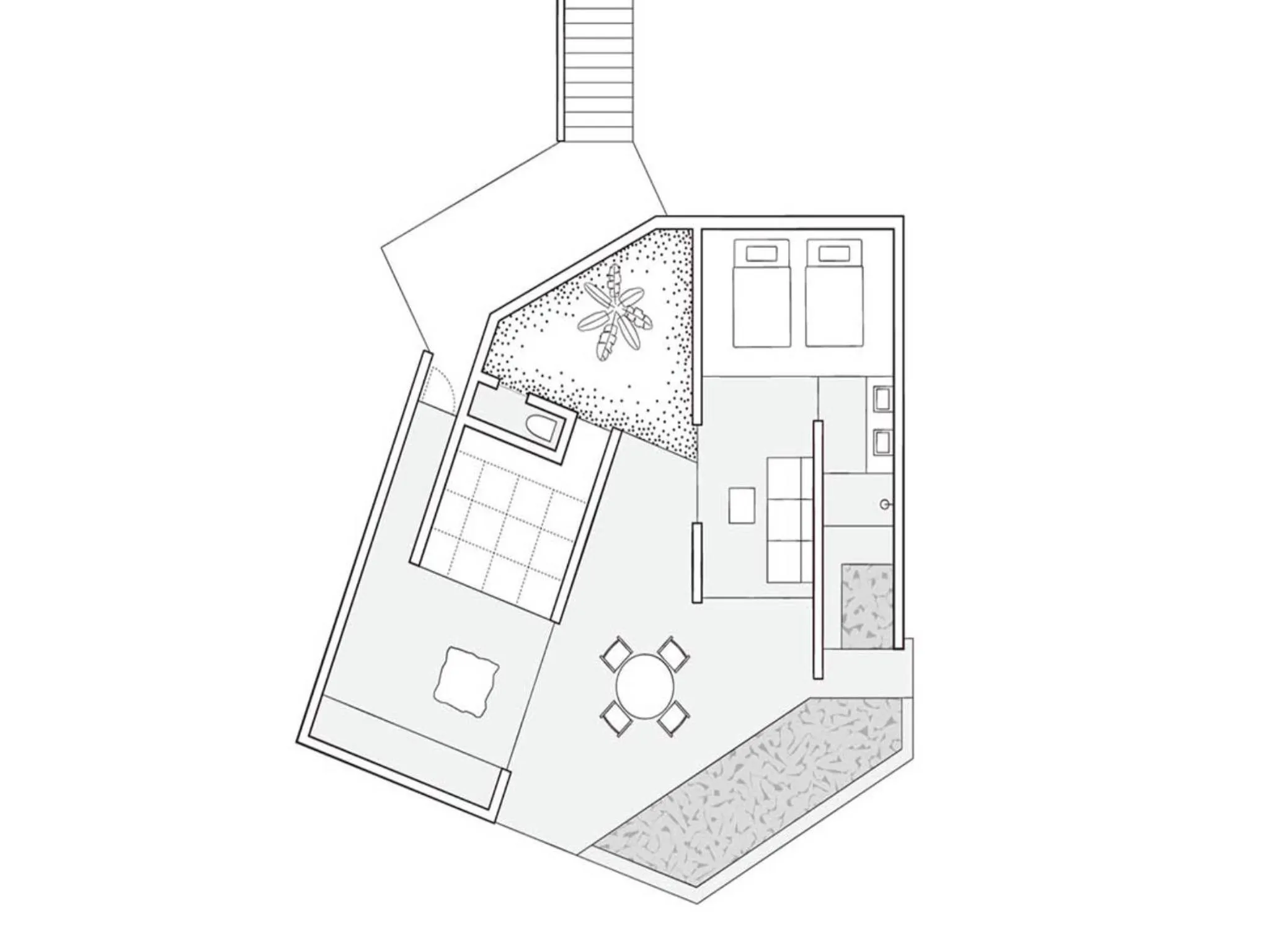 Floor plan in YAWN YARD Kouri Island