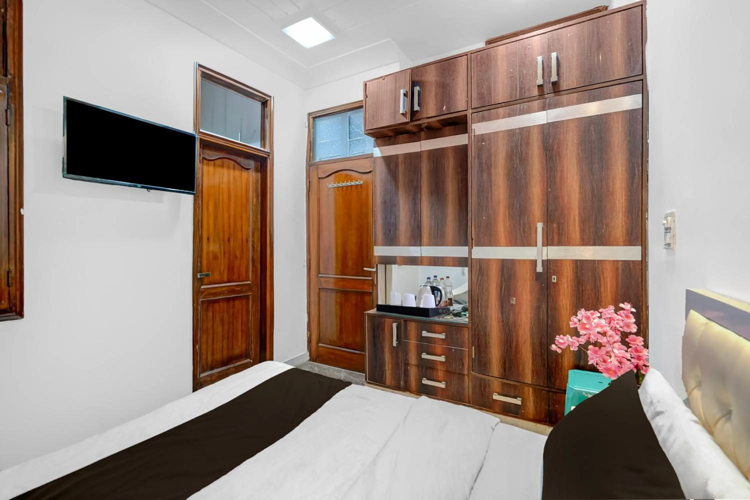 Bedroom, Bed in Hotel O Iskcon Temple Rohini Formerly Golden Key