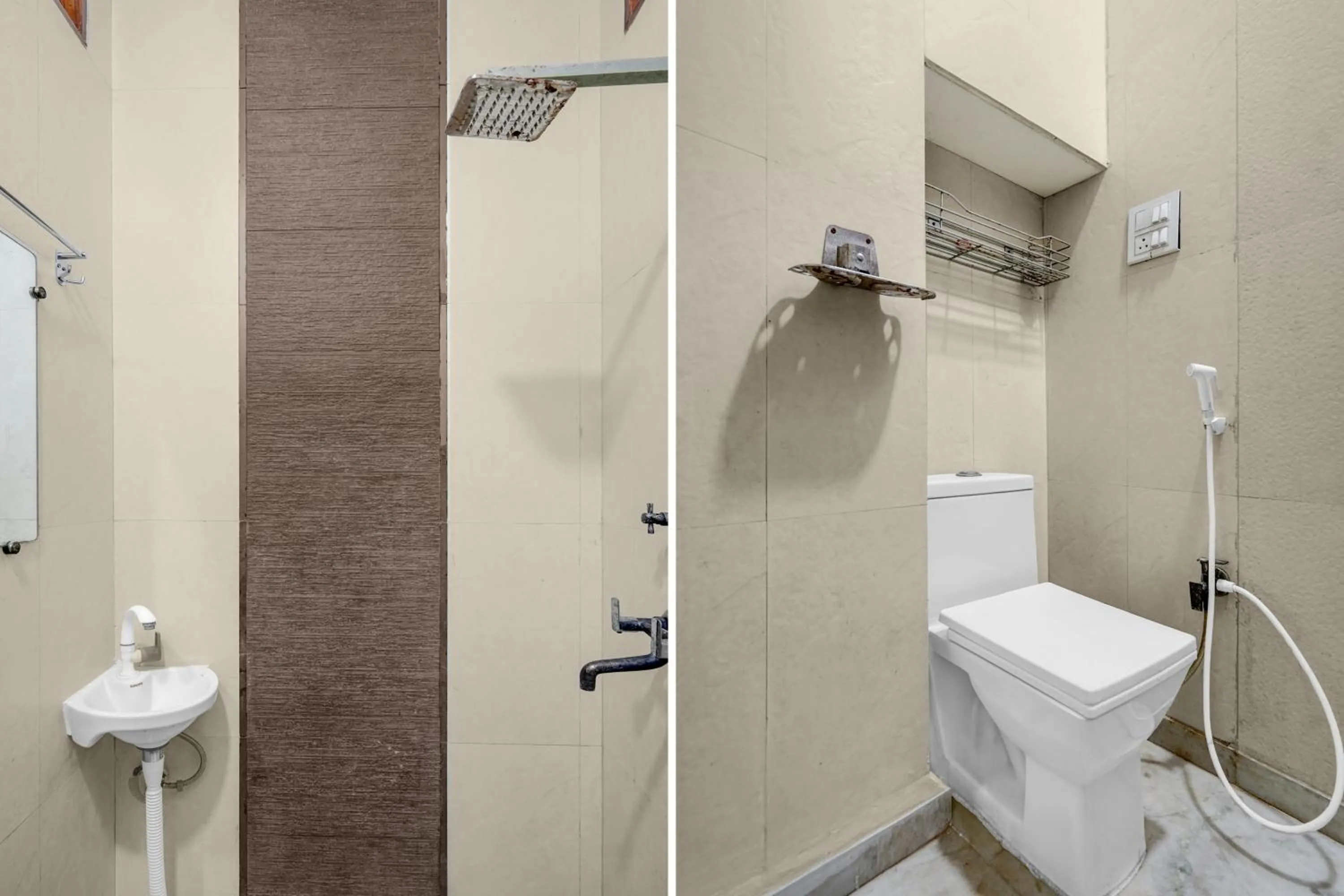 Bathroom in Hotel O Iskcon Temple Rohini Formerly Golden Key