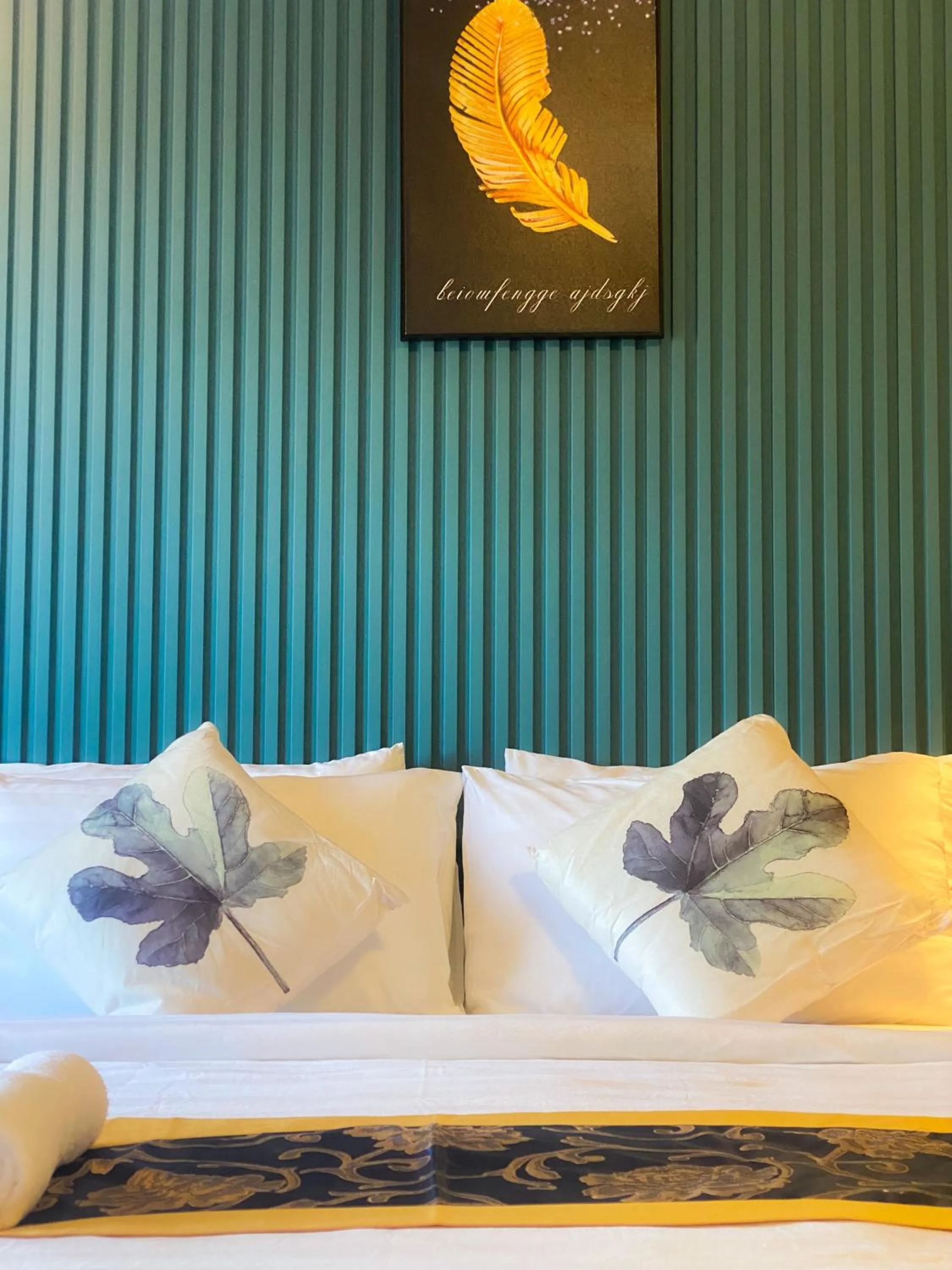 Decorative detail, Bed in Keang You Boutique Hotel