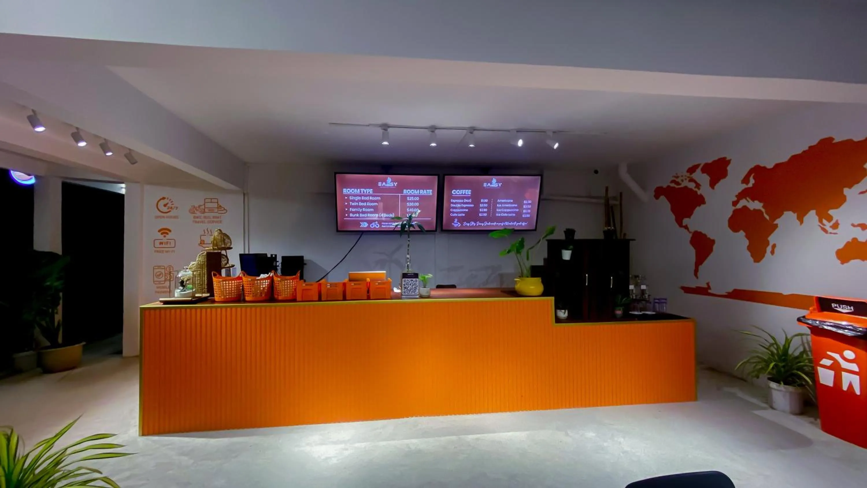 Lobby or reception in Easy Backpackers Paradise