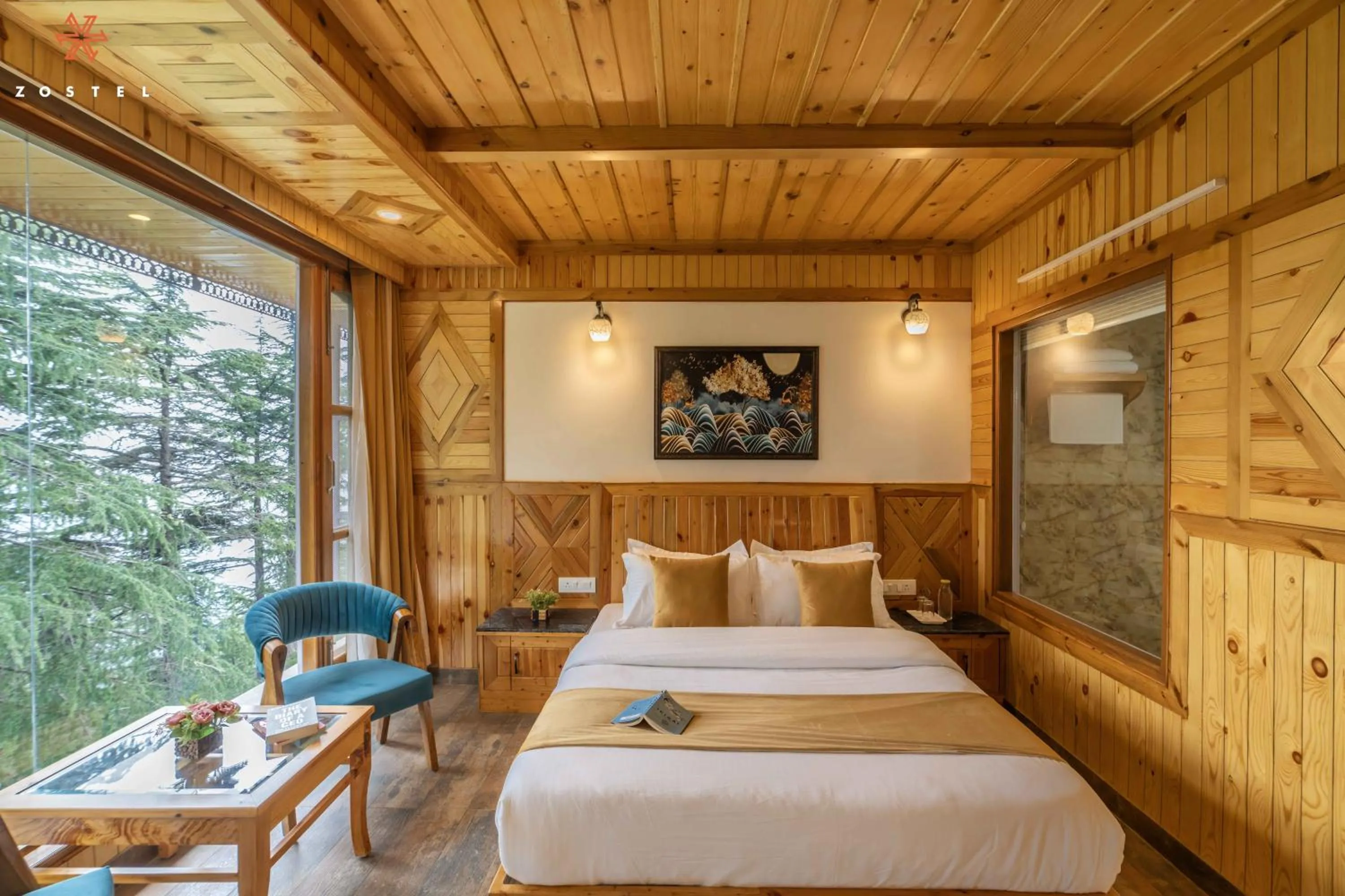 Bed in Zostel Kotgarh, Narkanda