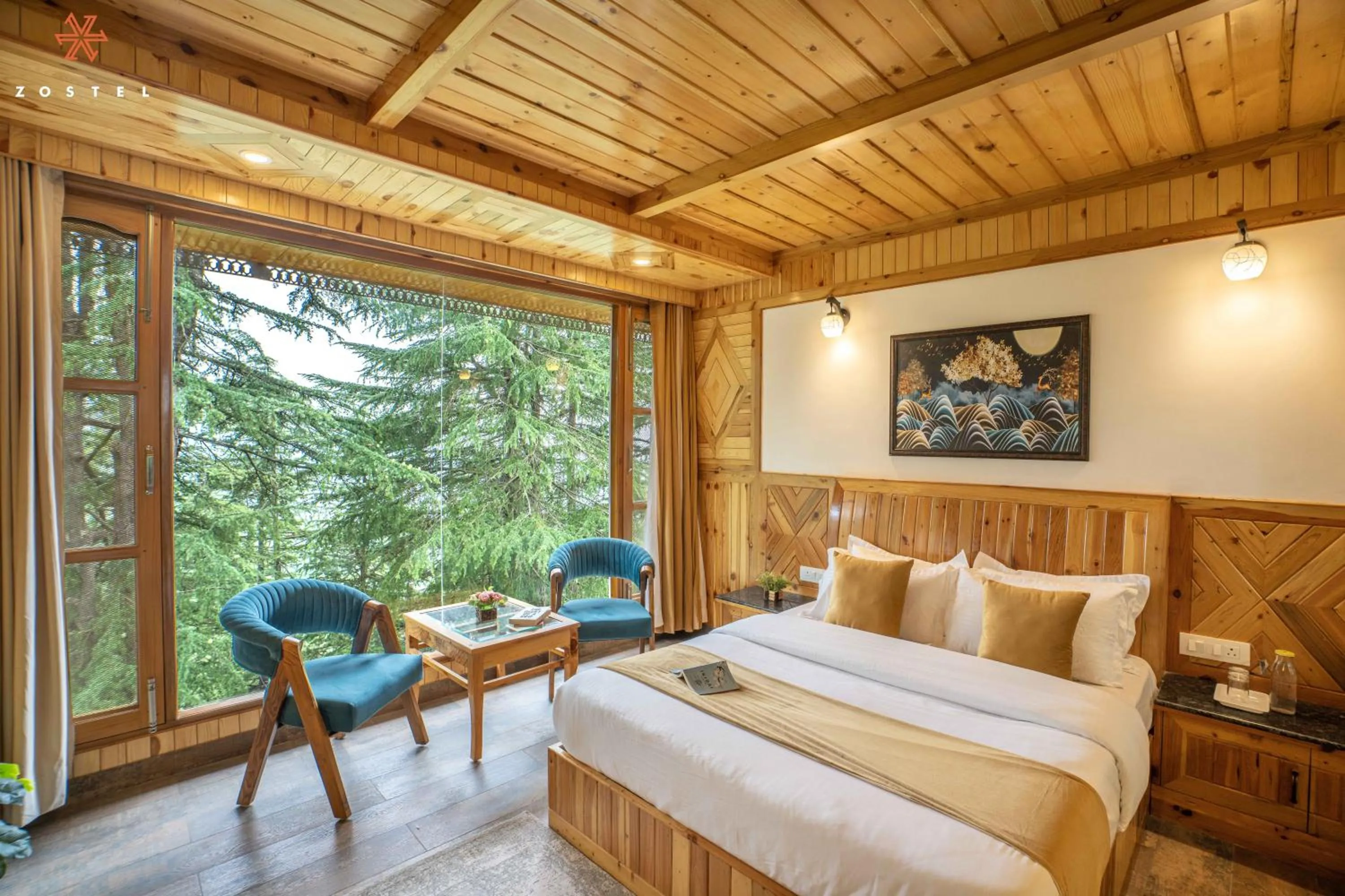 Bed in Zostel Kotgarh, Narkanda