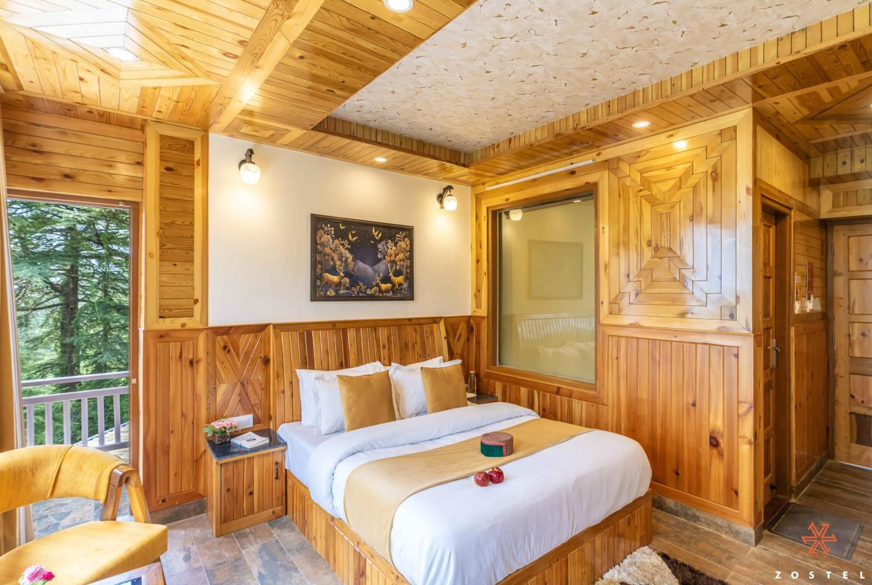 Bed in Zostel Kotgarh, Narkanda