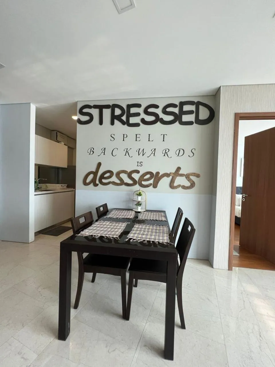 Text overlay in Vortex Suites KLCC City Center