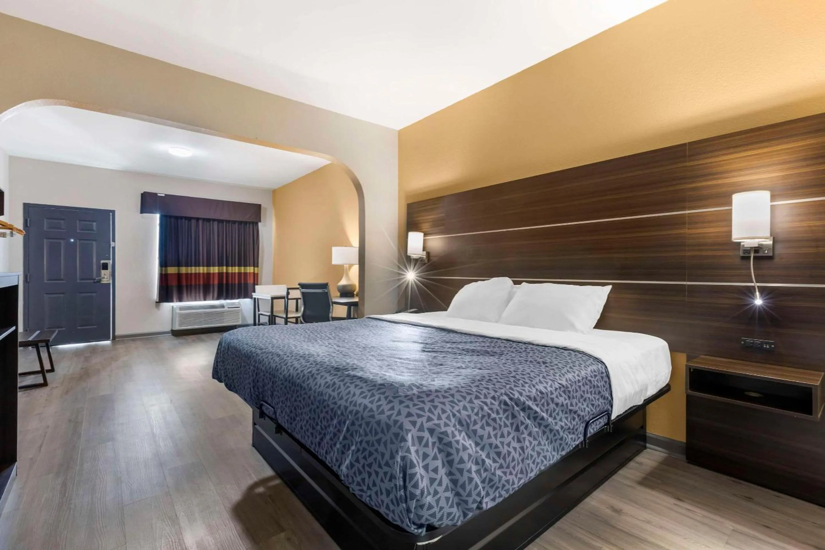 Bedroom, Bed in Suburban Studios Orangeburg