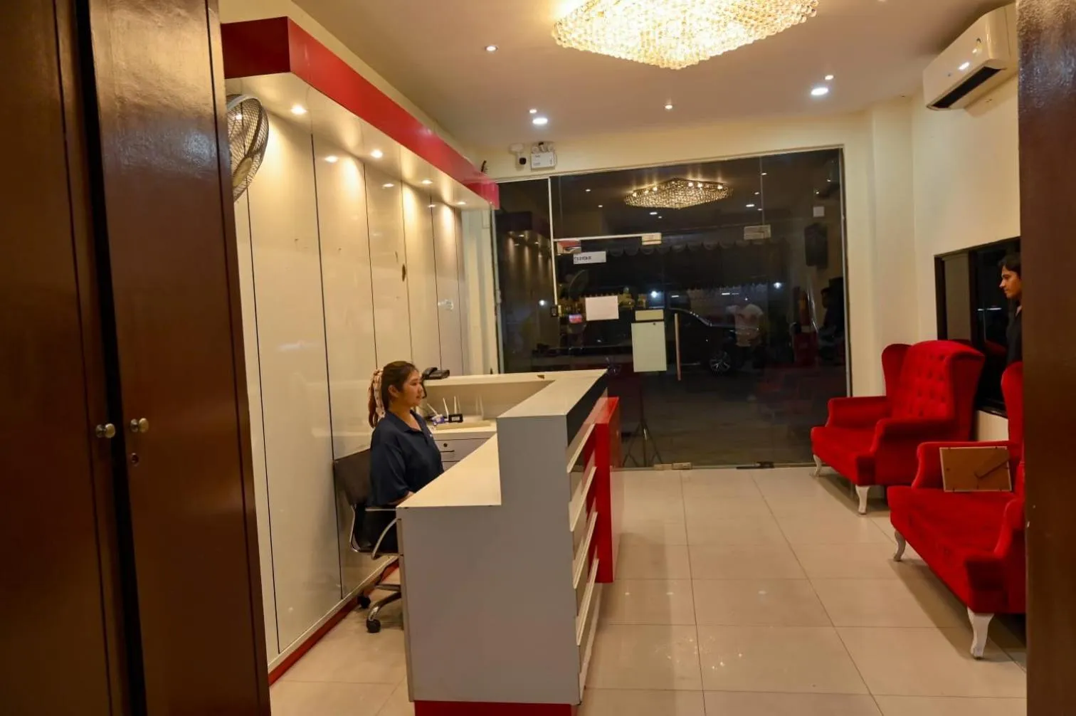 Lobby or reception in Le Manate