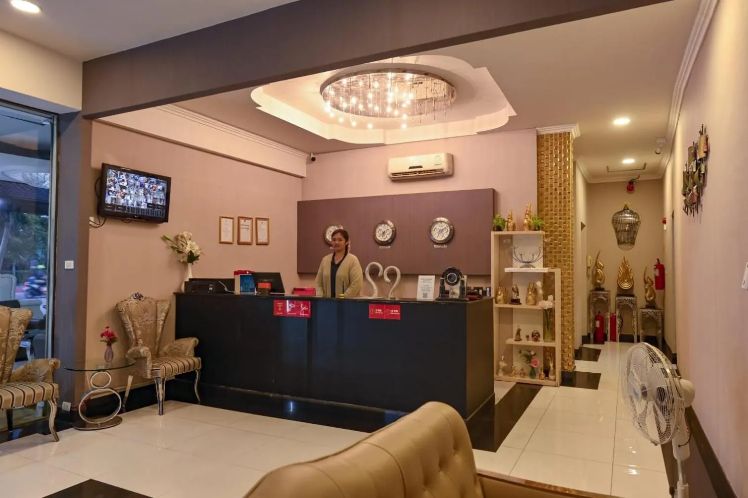 Seating area in Le Manate