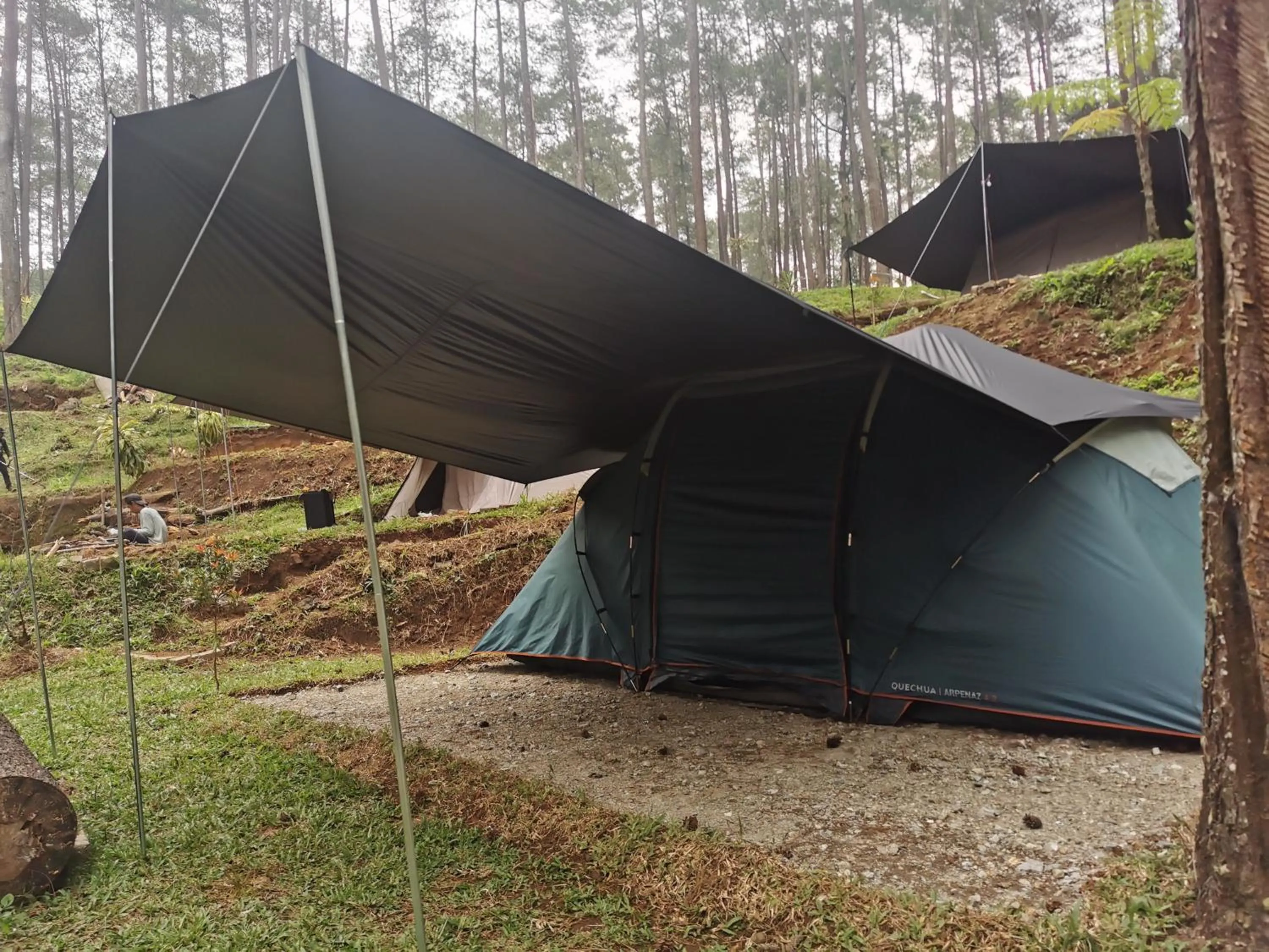 Property building in corak alam glamping