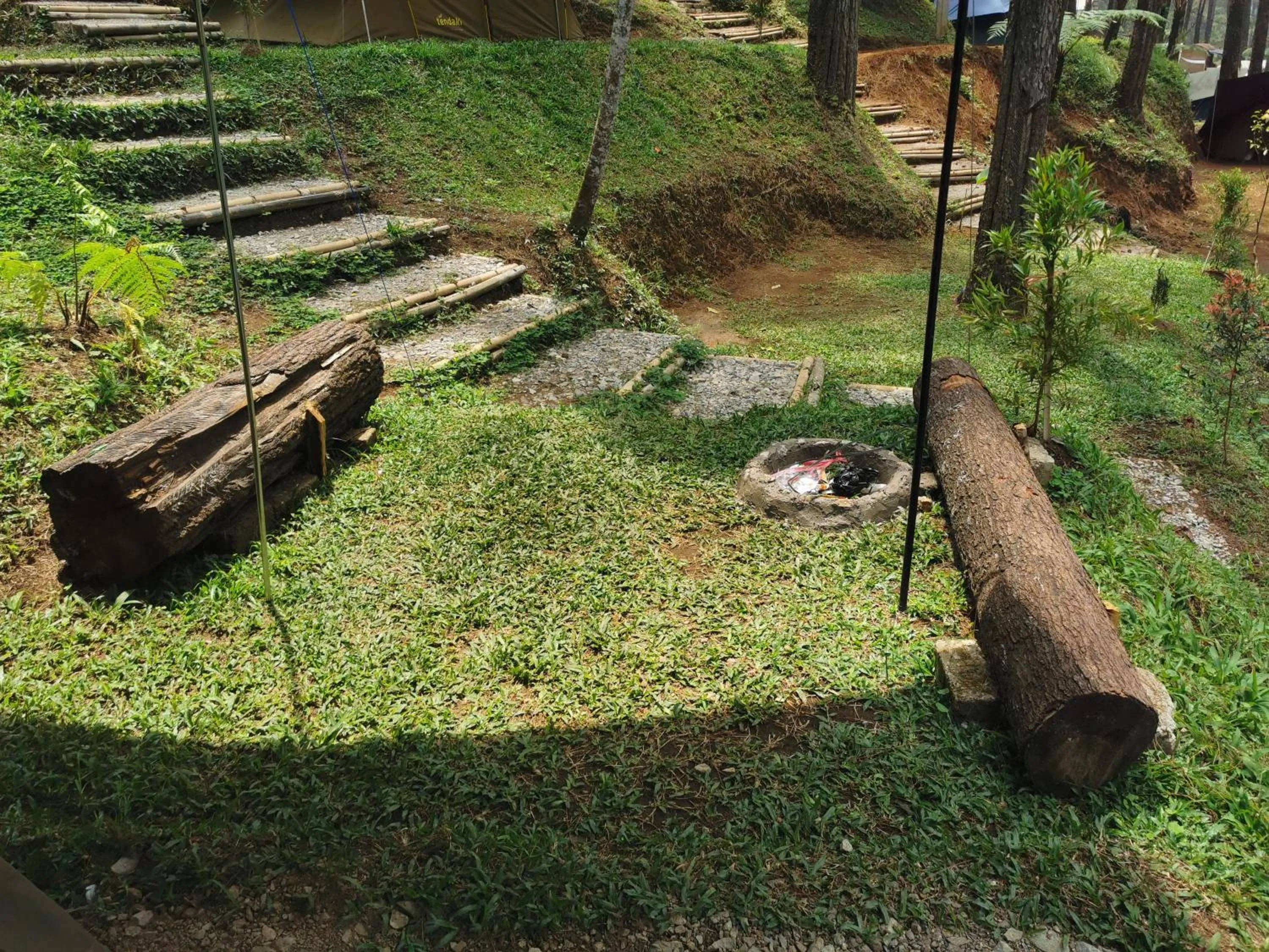Balcony/Terrace in corak alam glamping