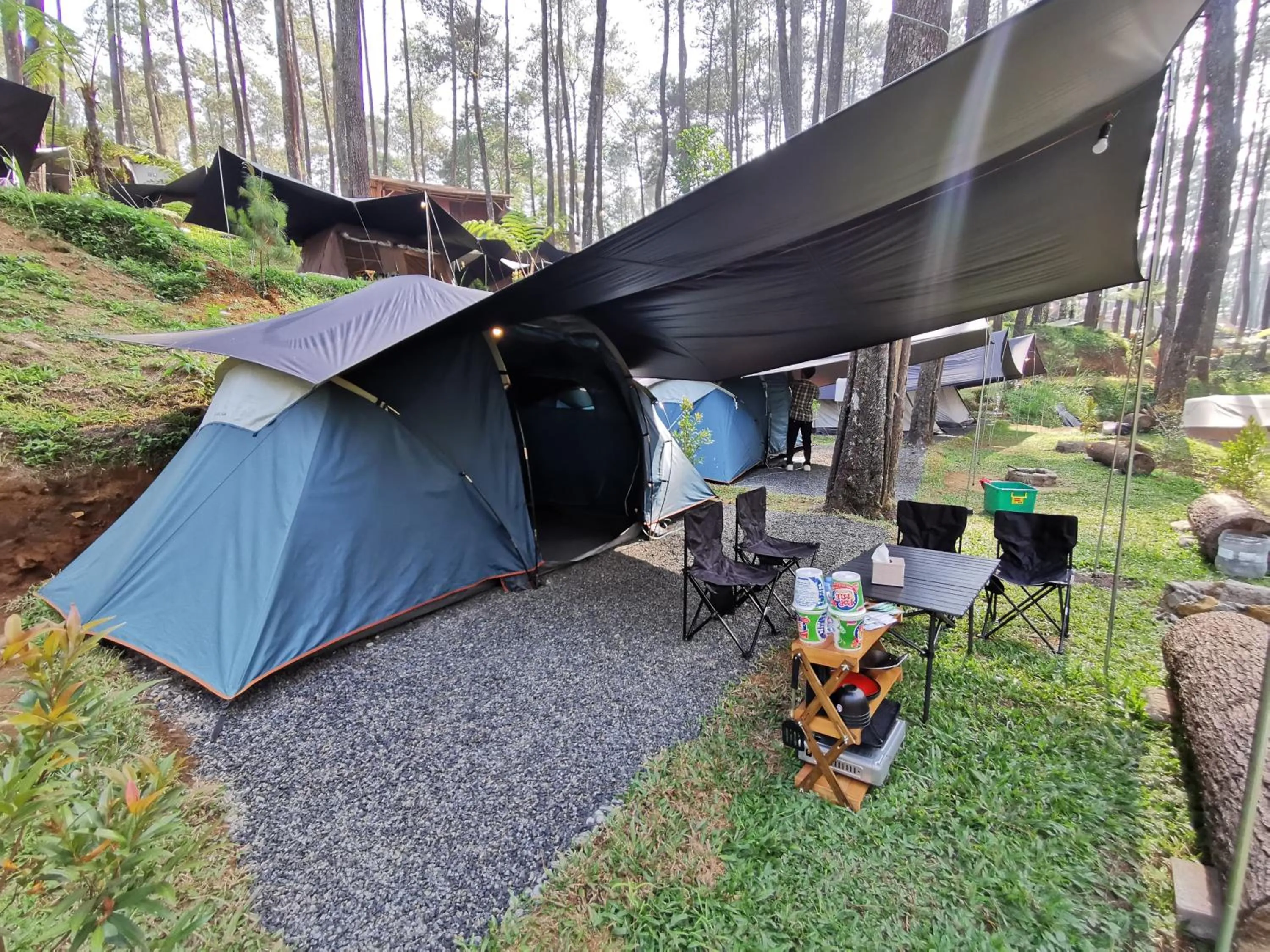 Natural landscape in corak alam glamping