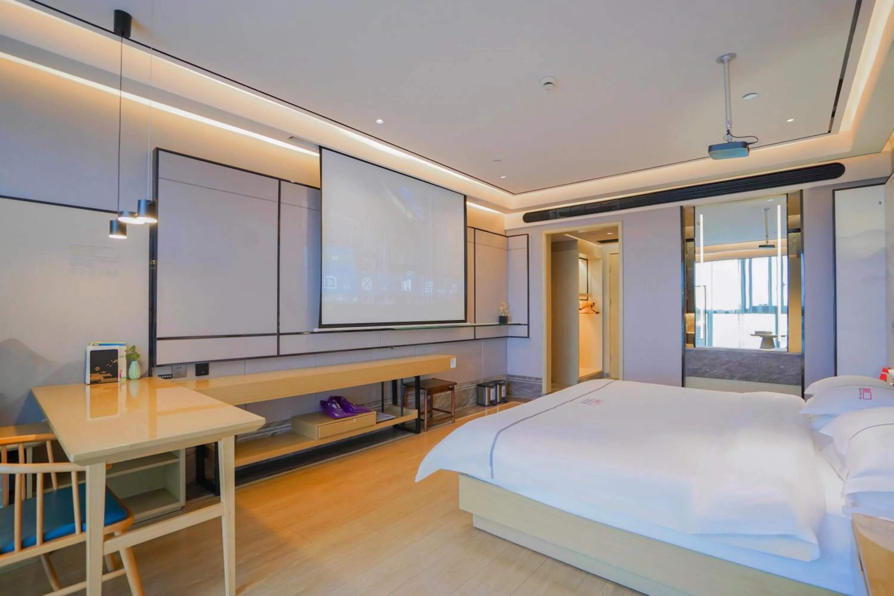 Bed in Konggu Youlan Hotel Ningbo Yuyao North Xinjian Road