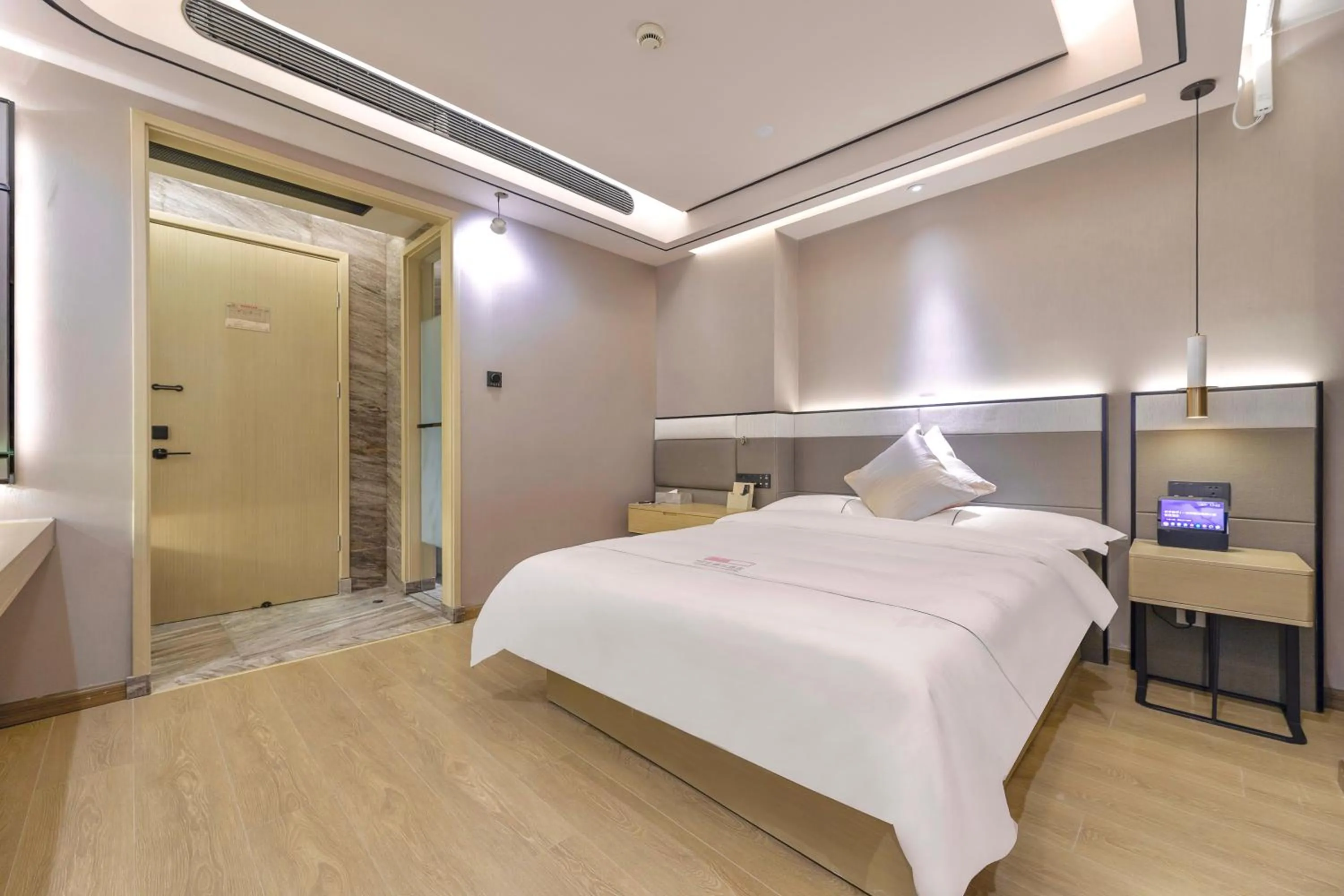 Bed in Konggu Youlan Hotel Ningbo Yuyao North Xinjian Road