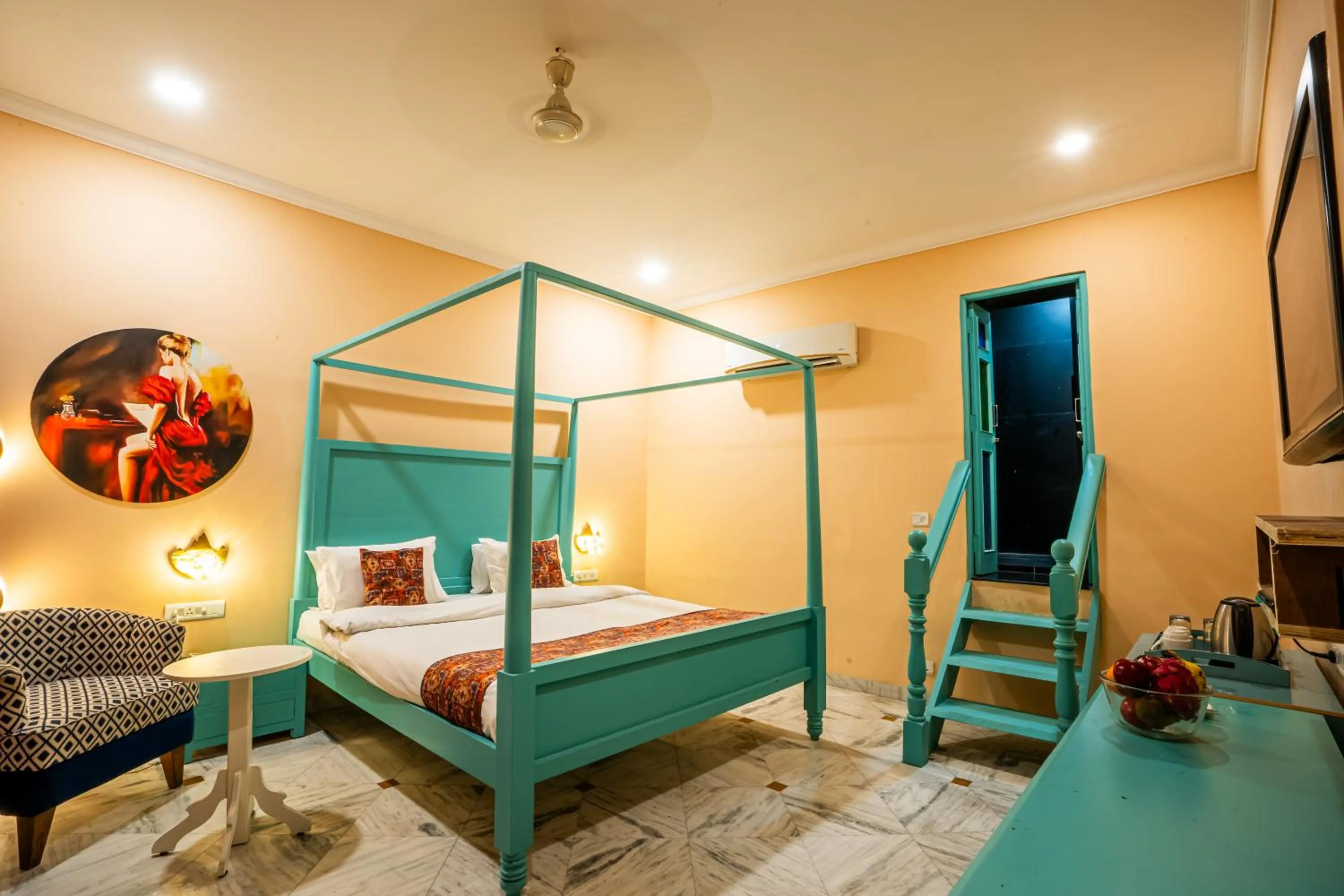 Bed in The Marwar Hotel & Gardens