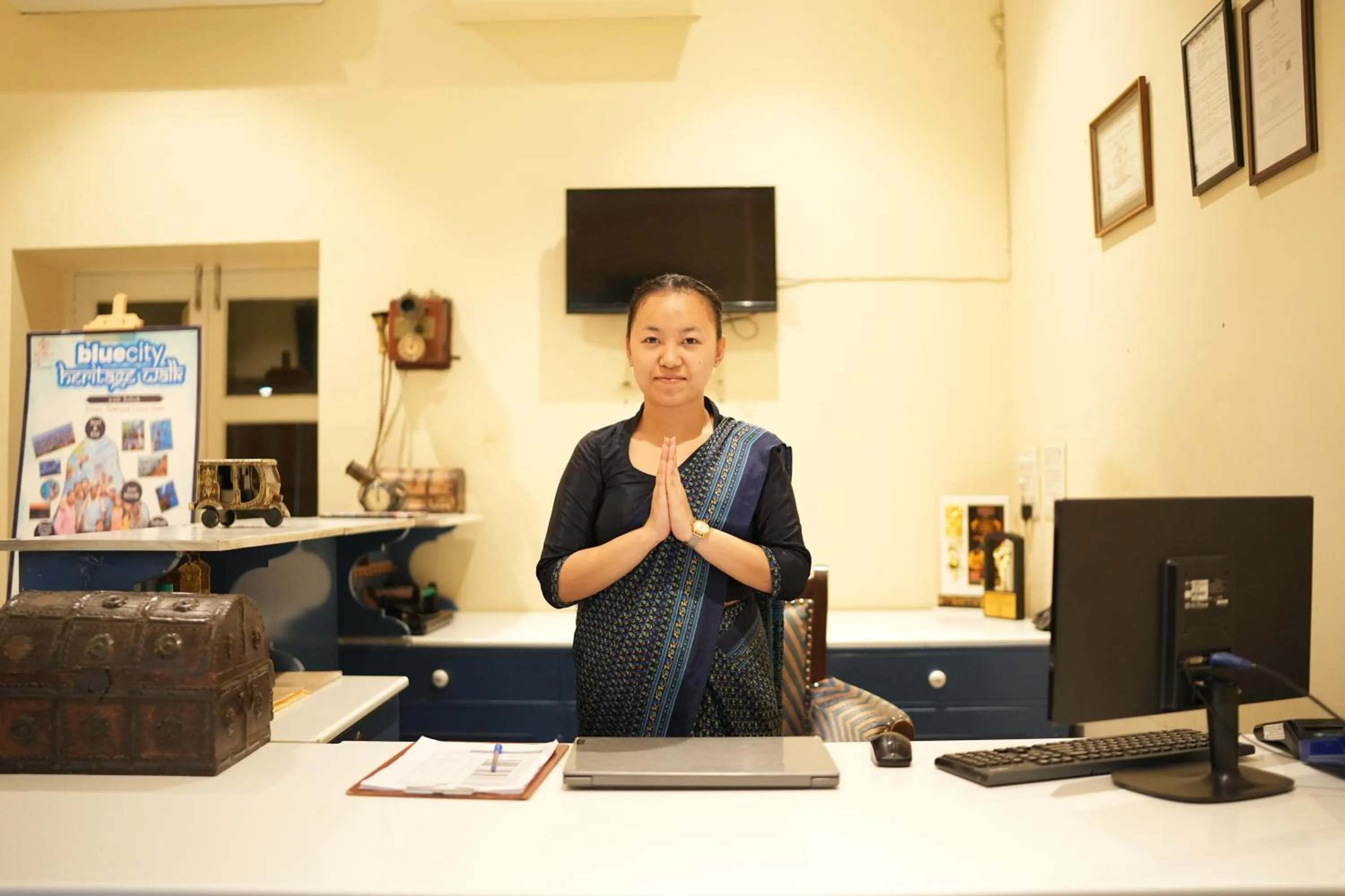 Lobby or reception in The Marwar Hotel & Gardens