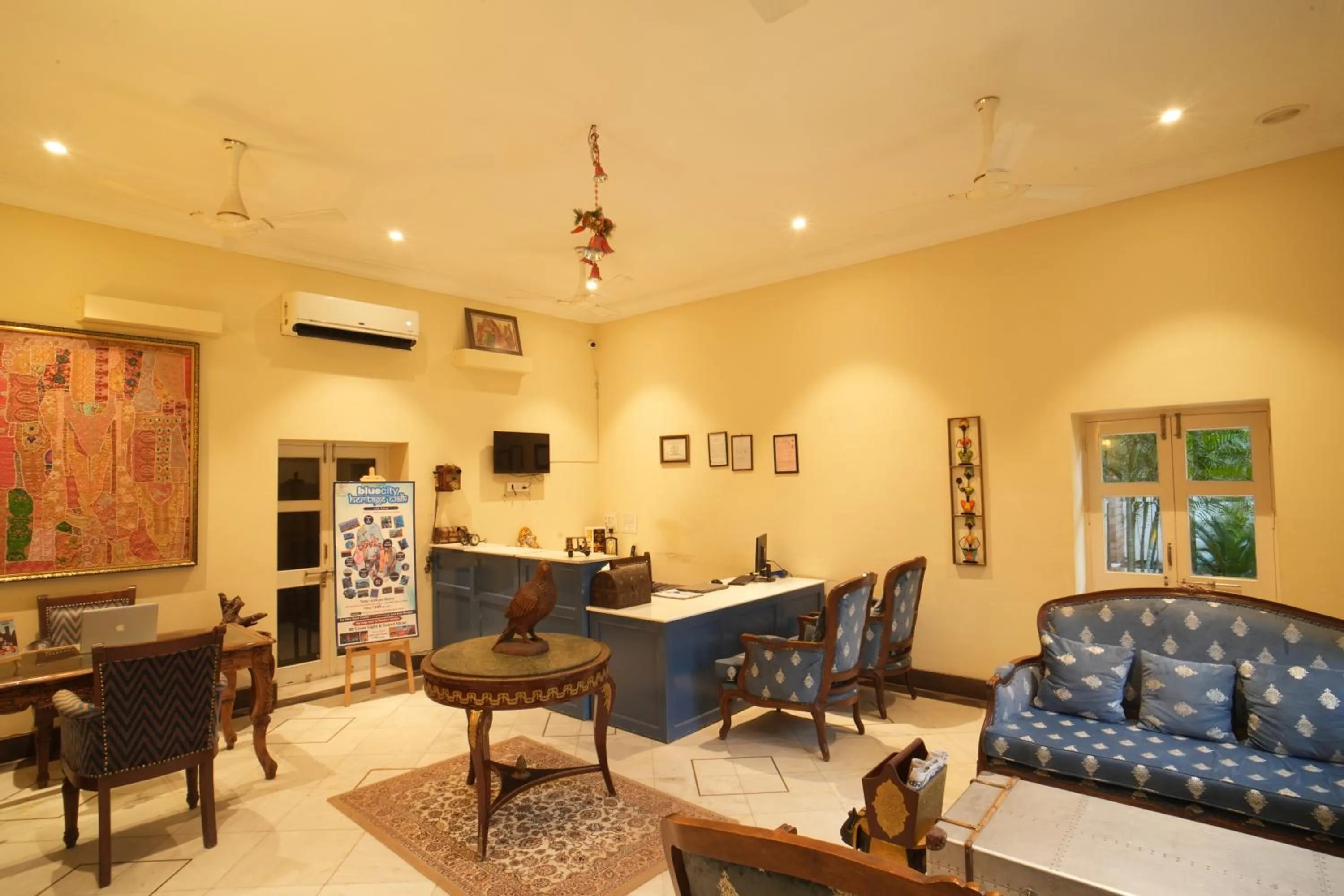 Lobby or reception in The Marwar Hotel & Gardens