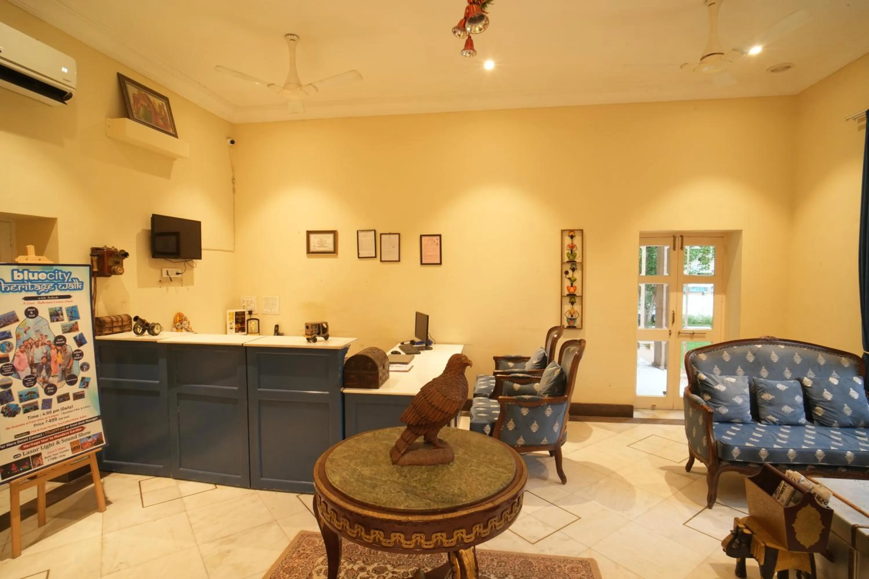 Lobby or reception in The Marwar Hotel & Gardens