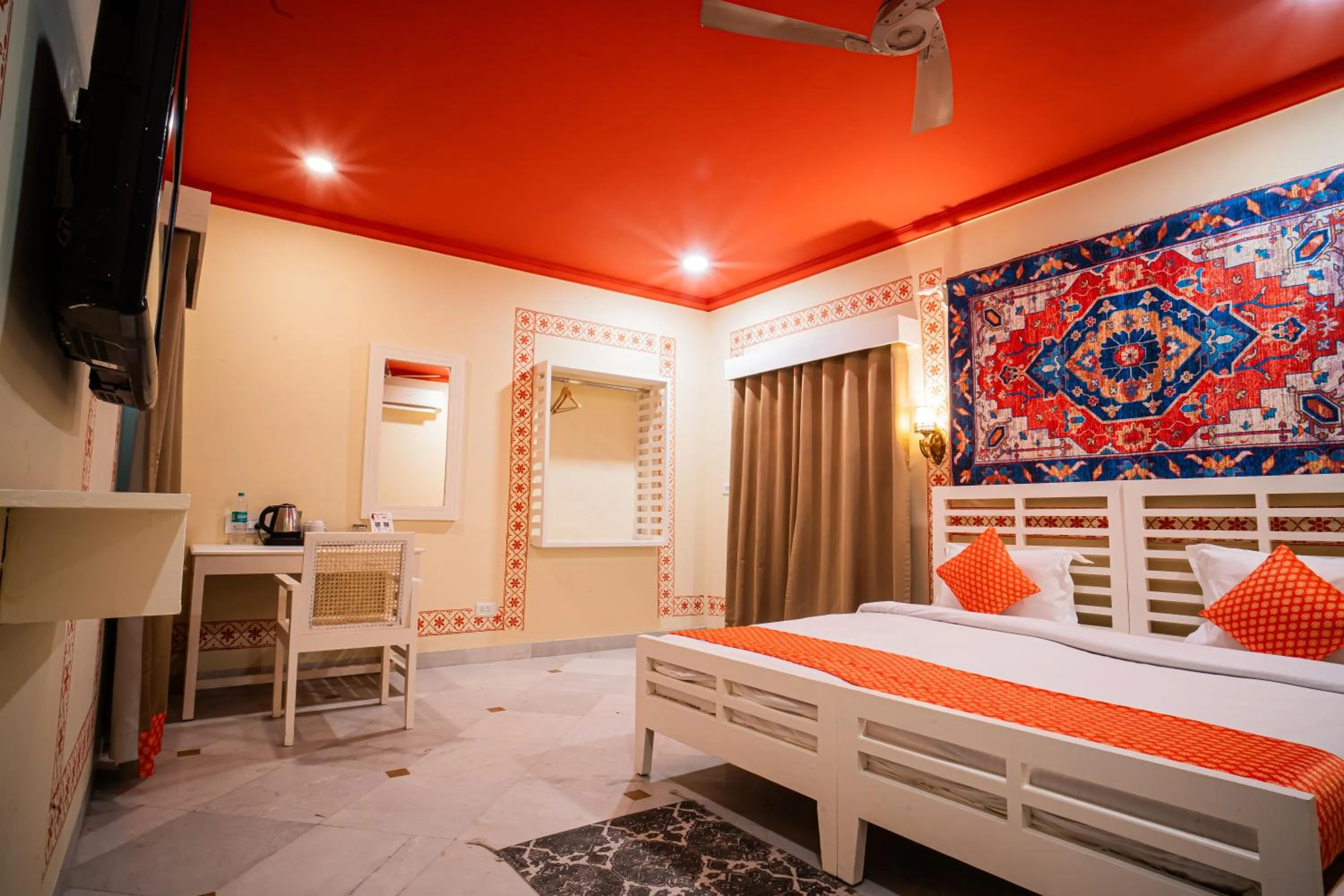 Bed in The Marwar Hotel & Gardens