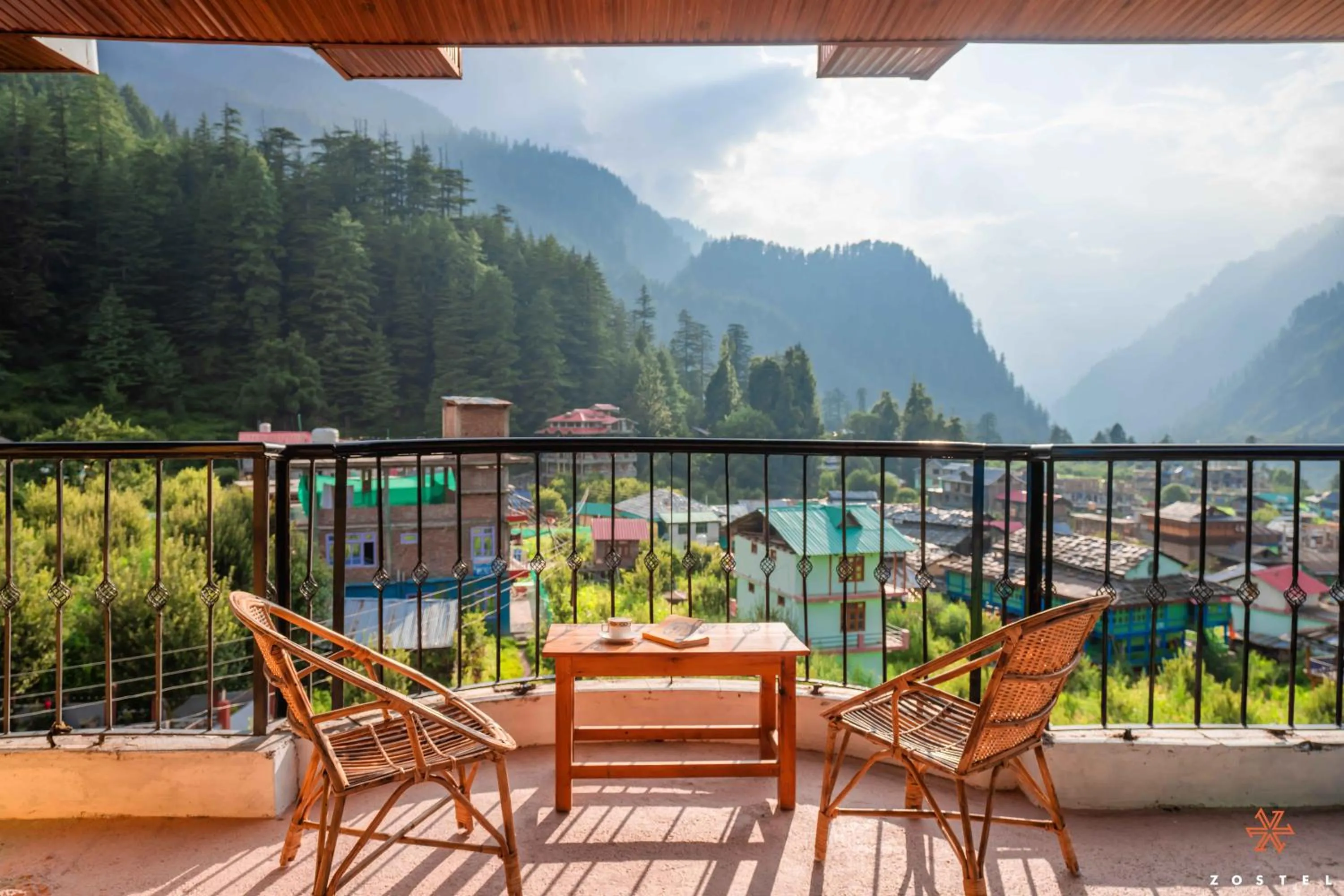 Balcony/Terrace in Zostel Pulga