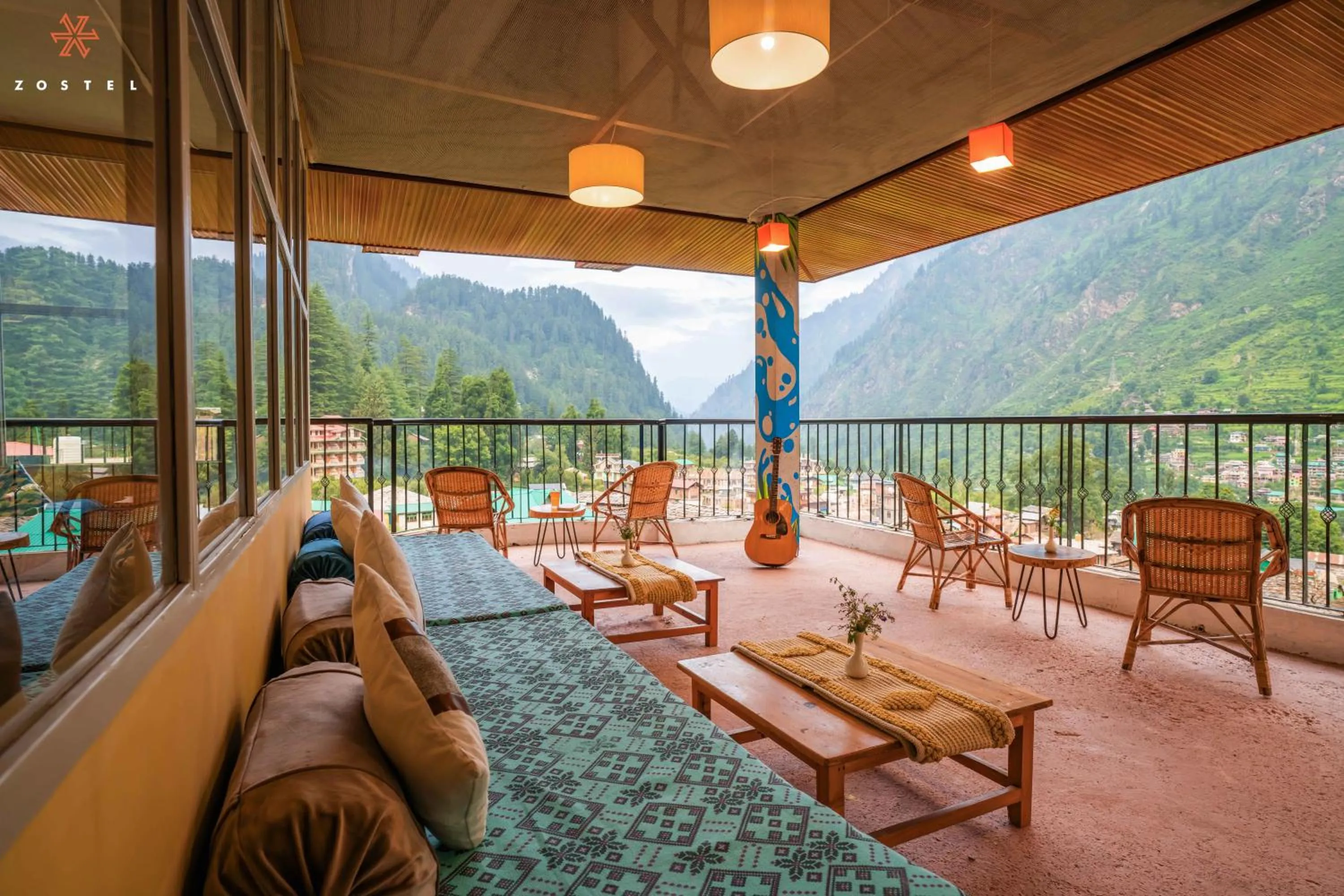 Balcony/Terrace in Zostel Pulga